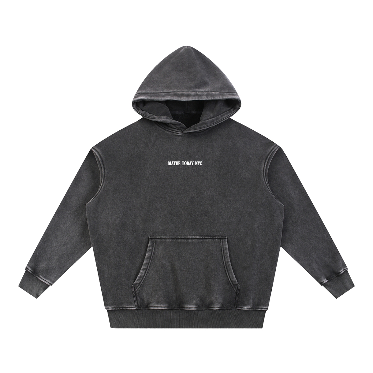 No Regrets Snow Wash Fleece Hoodie
