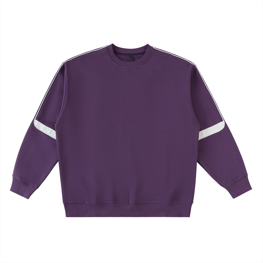 EVERYDAY Oversized Crewneck Taped Sweatshirt