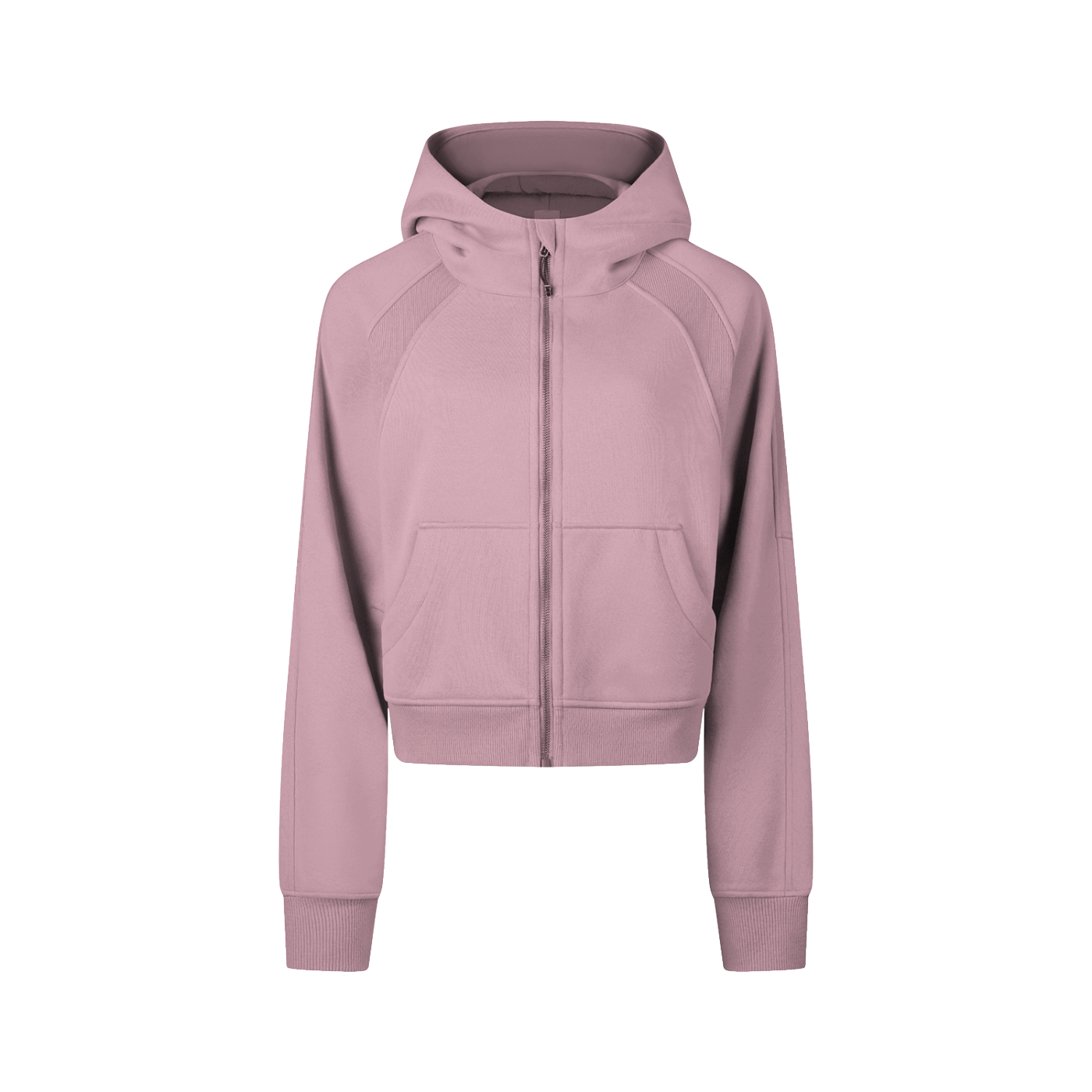 EVERYDAY Cropped Zip-Through Hoodie