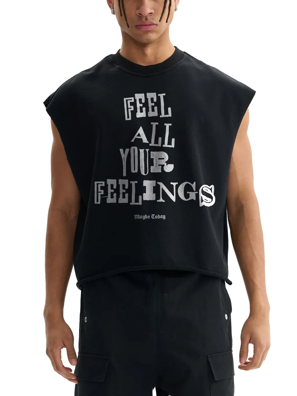 Feelings French Terry Boxy Tank Top