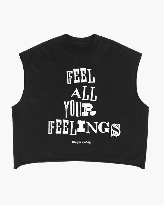 Feelings French Terry Boxy Tank Top