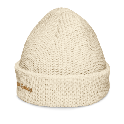 Beige Logo Watch Cap Beanie