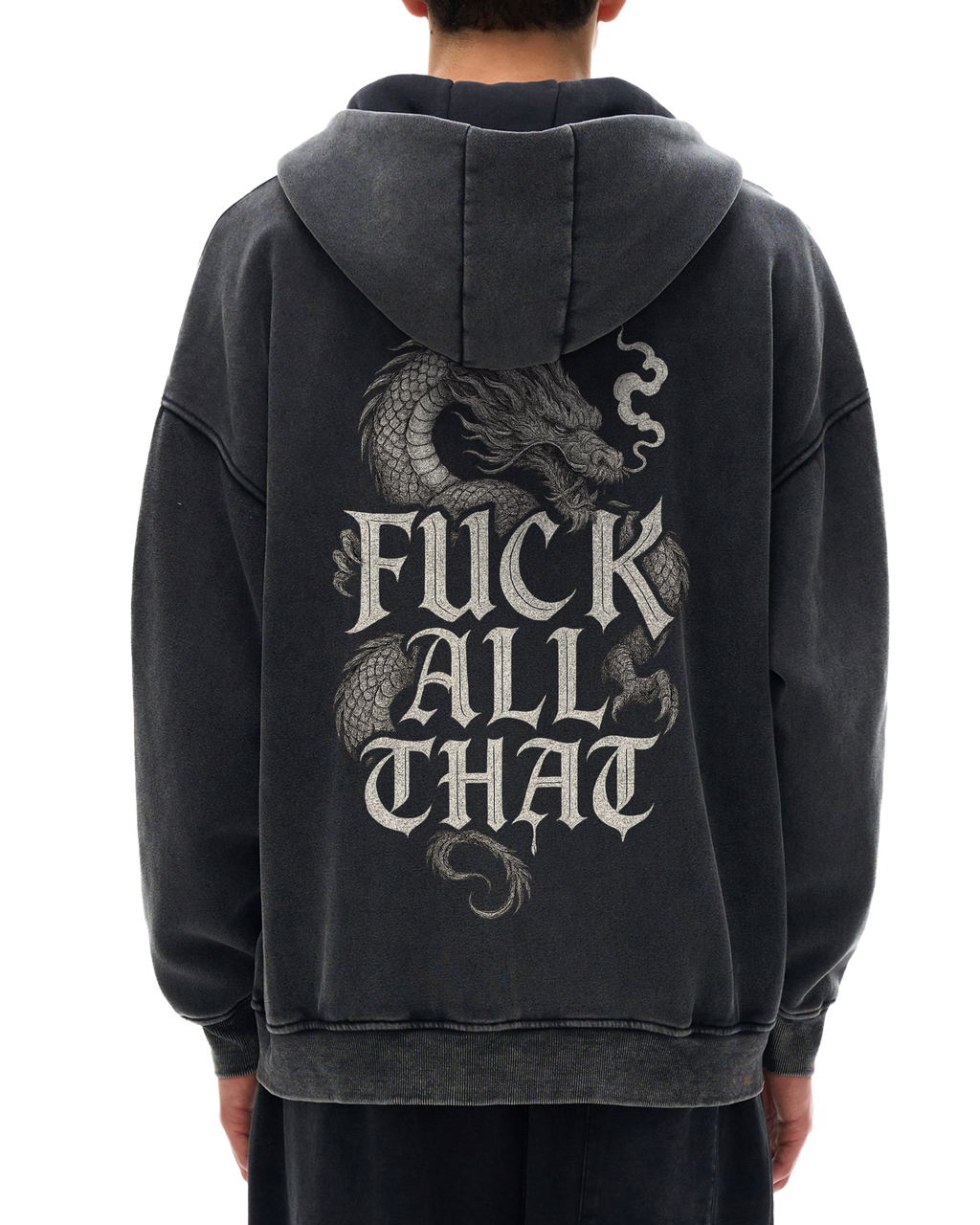 Fuck All That Snow Washed Zip Hoodie