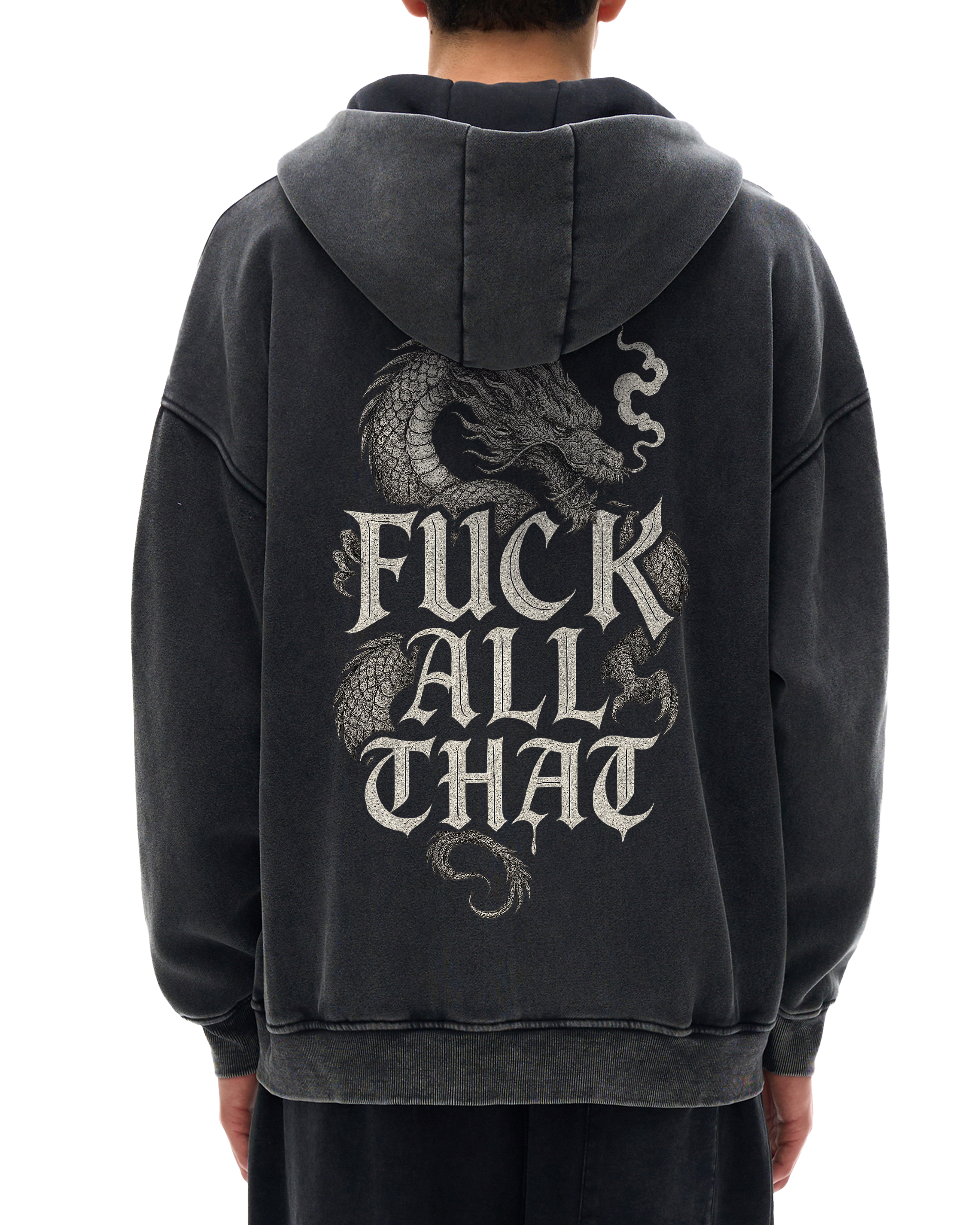 Fuck All That Snow Washed Zip Hoodie