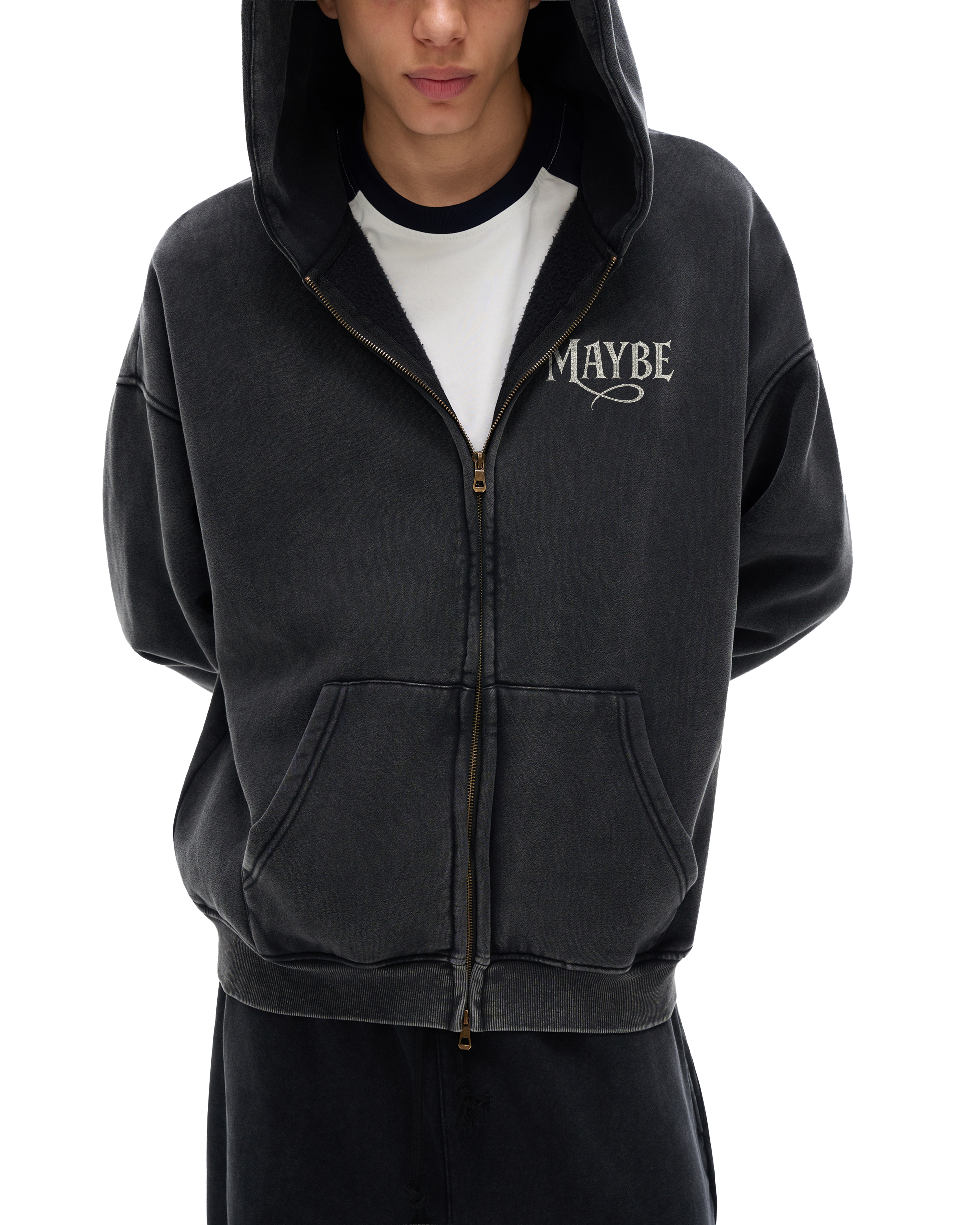 Fuck All That Snow Washed Zip Hoodie