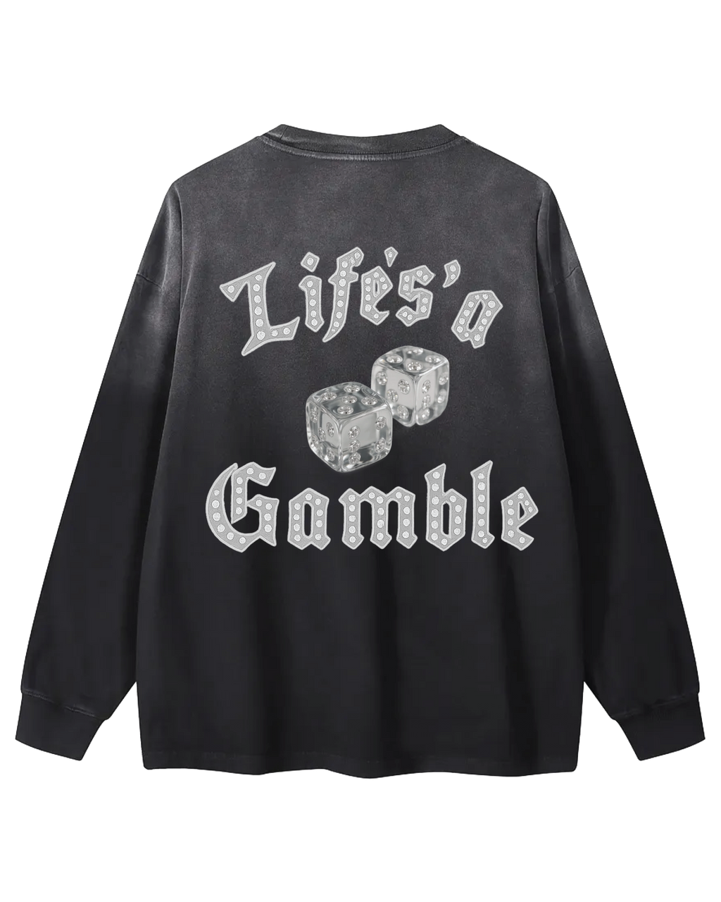 Life's a Gamble Washed Long Sleeve Tee