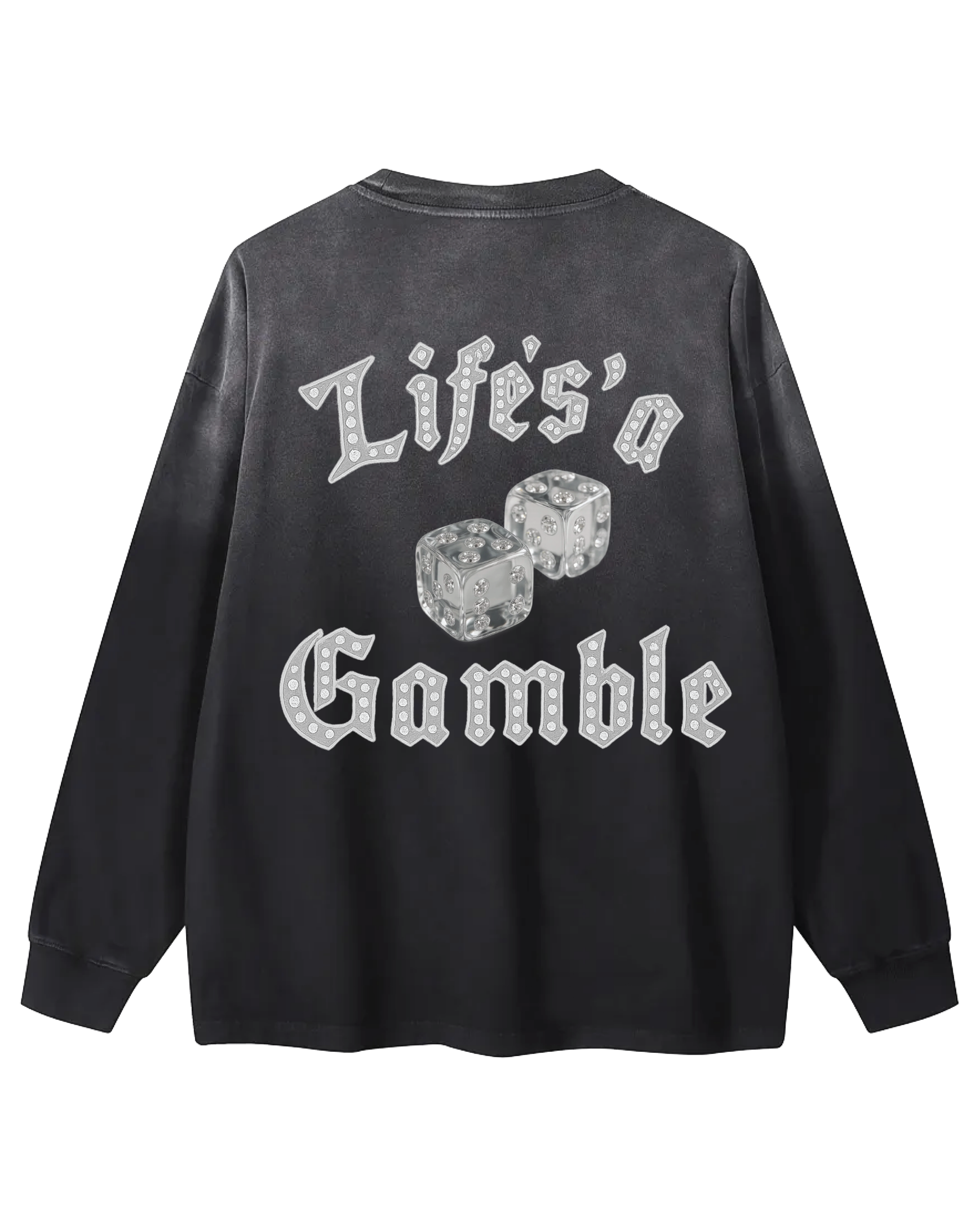 Life's a Gamble Washed Long Sleeve Tee