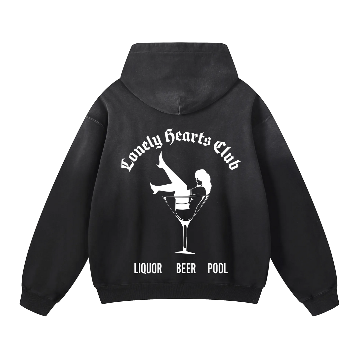 Lonely Hearts Club Handcrafted Drop Shoulder Oversized Hoodie