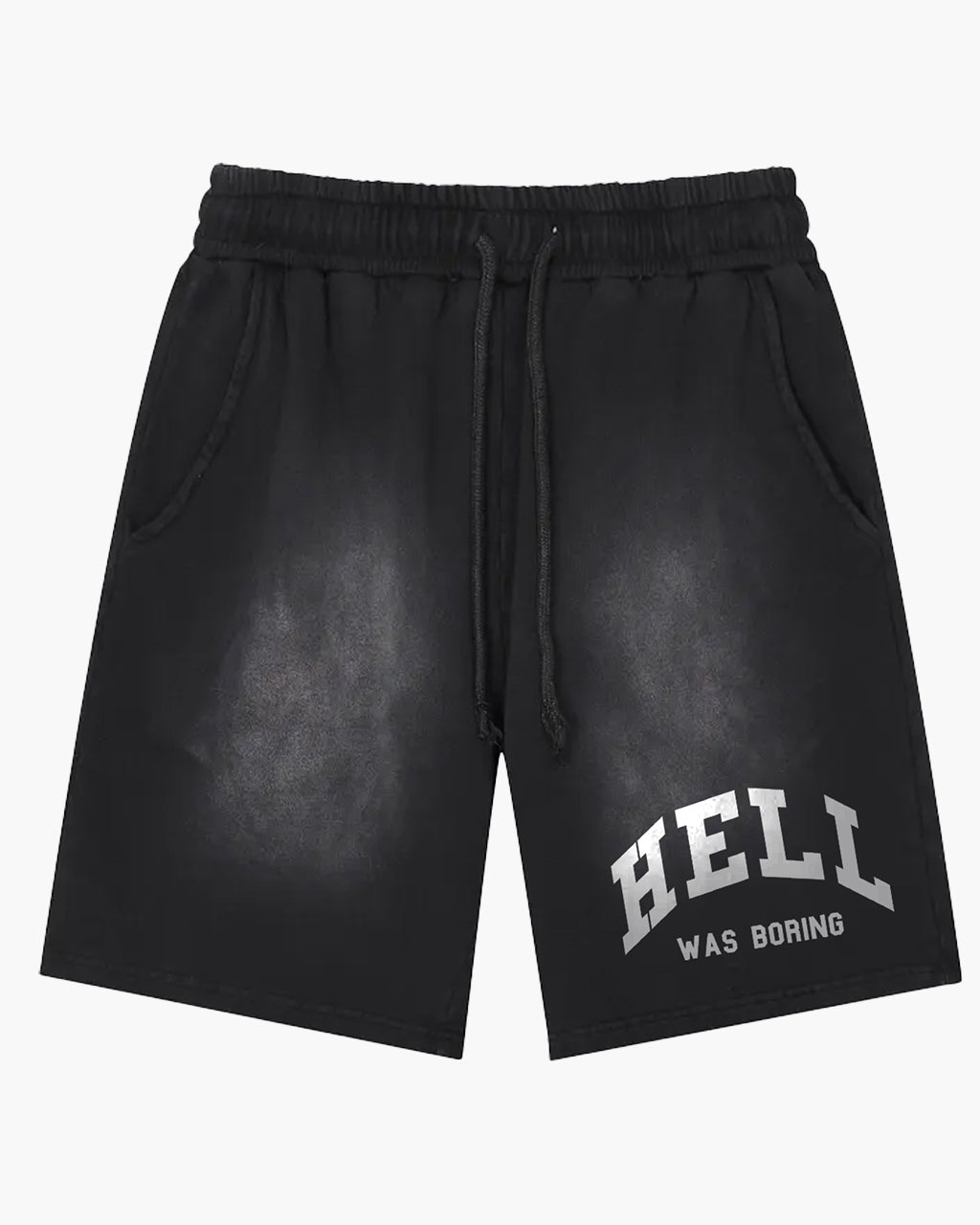 Hell was Boring Washed Shorts