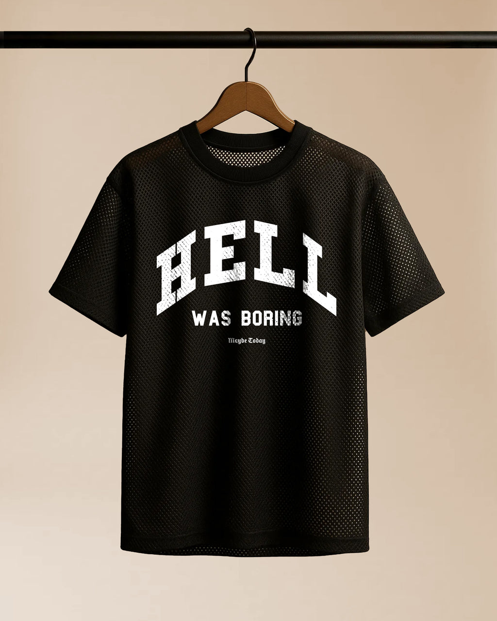 Hell was Boring Boxy Mesh Jersey