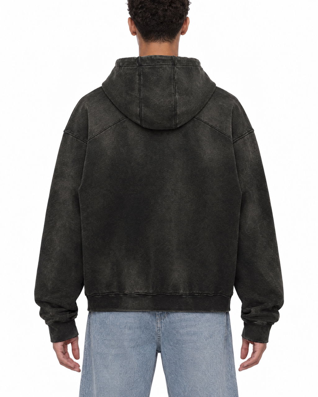 Chrome Logo Hoodie on model, back