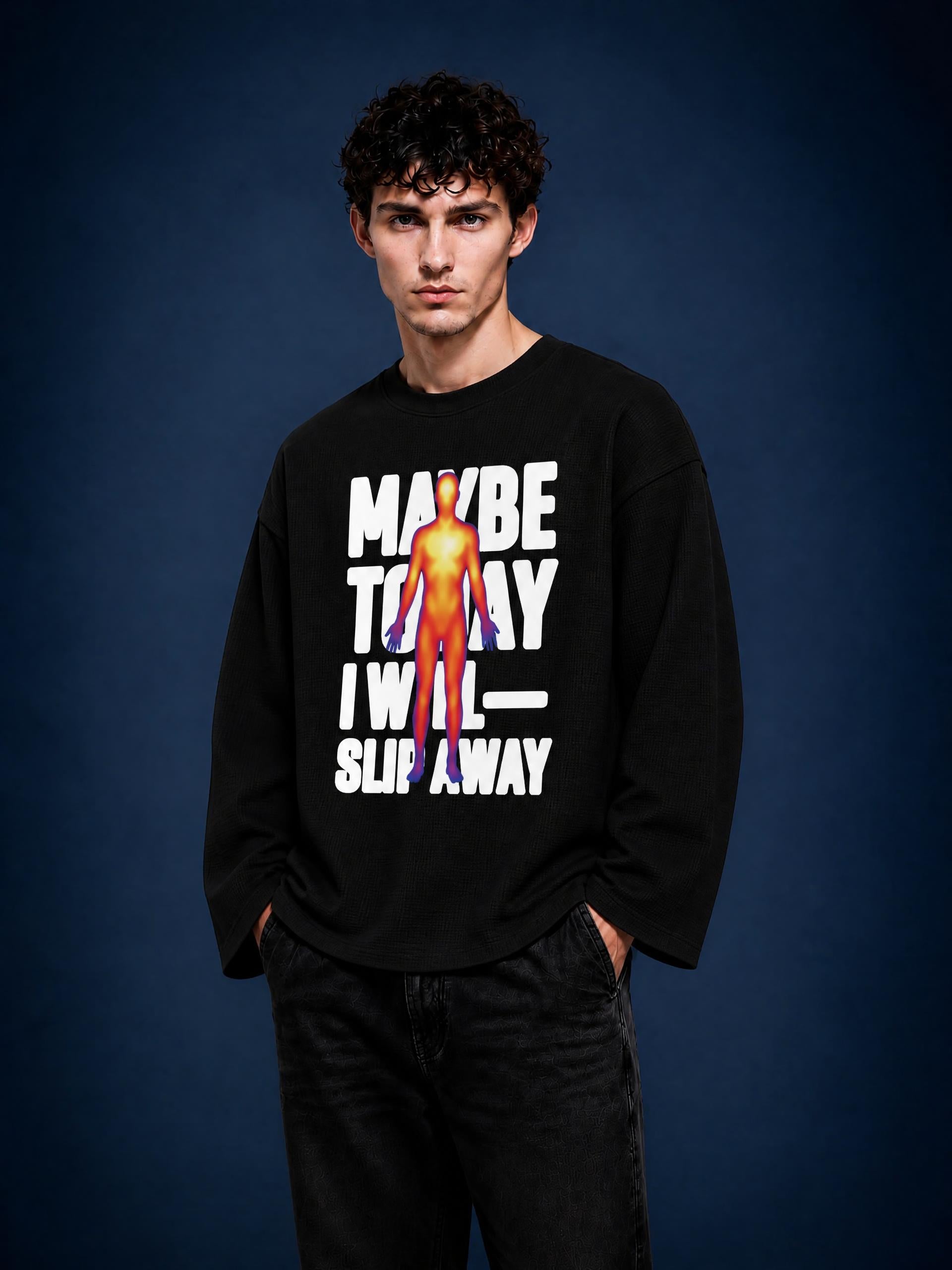 Slip Away Waffle Raw Edge Tee