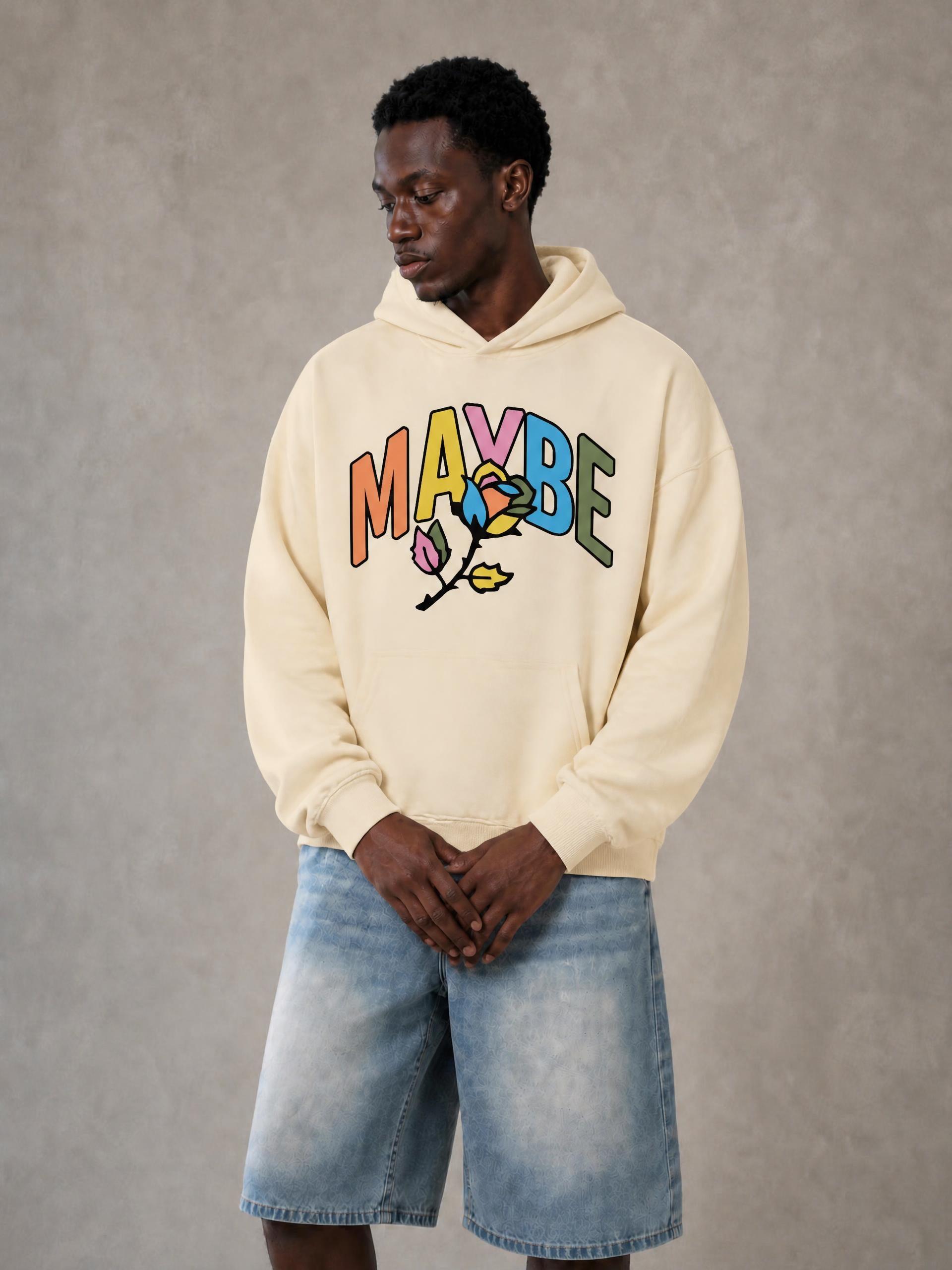 Fall Rose Fleece Hoodie