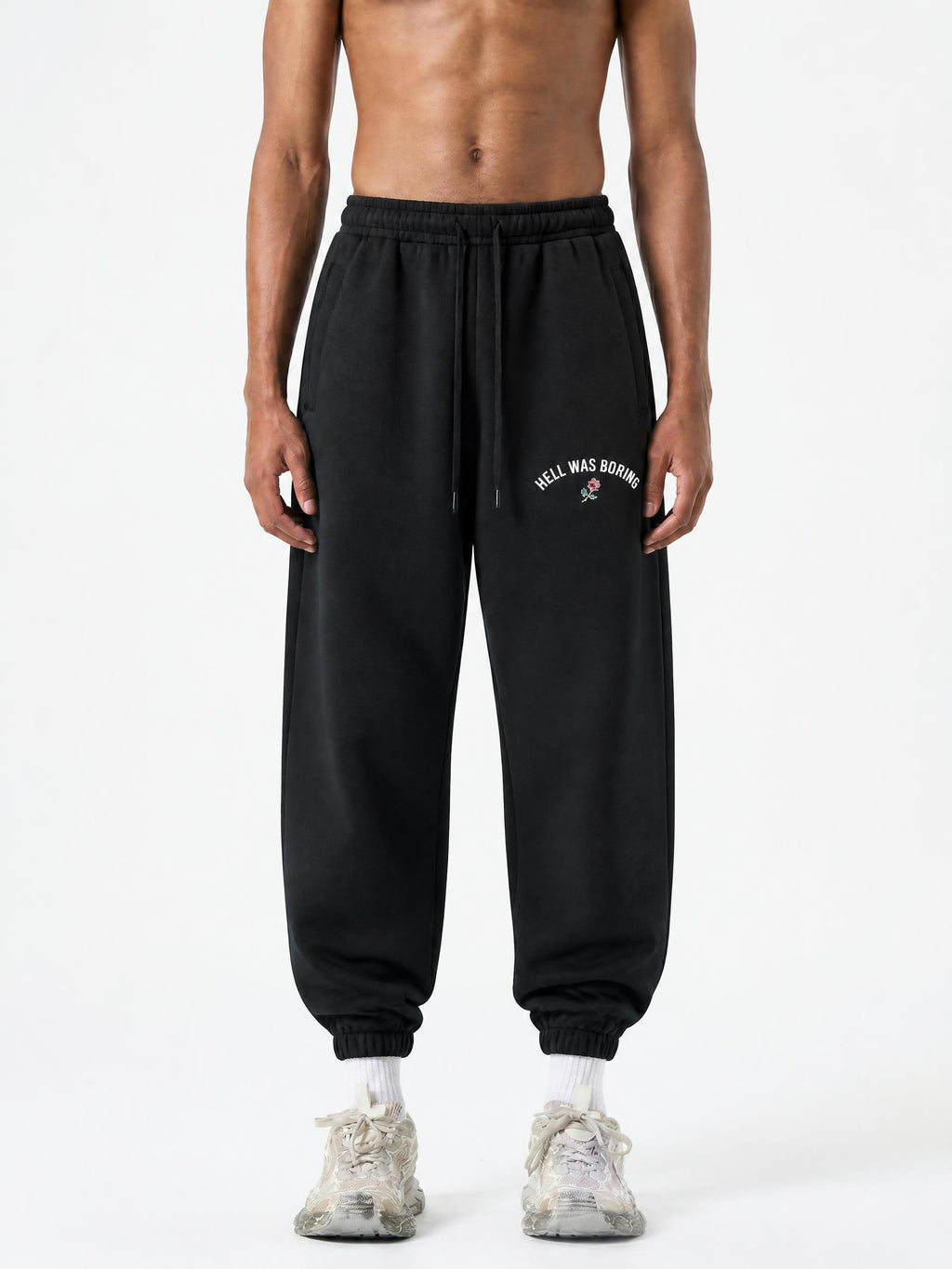 HELL WAS BORING Heavyweight Fleece Joggers