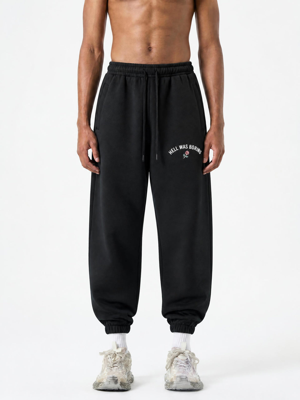 HELL WAS BORING Heavyweight Fleece Joggers