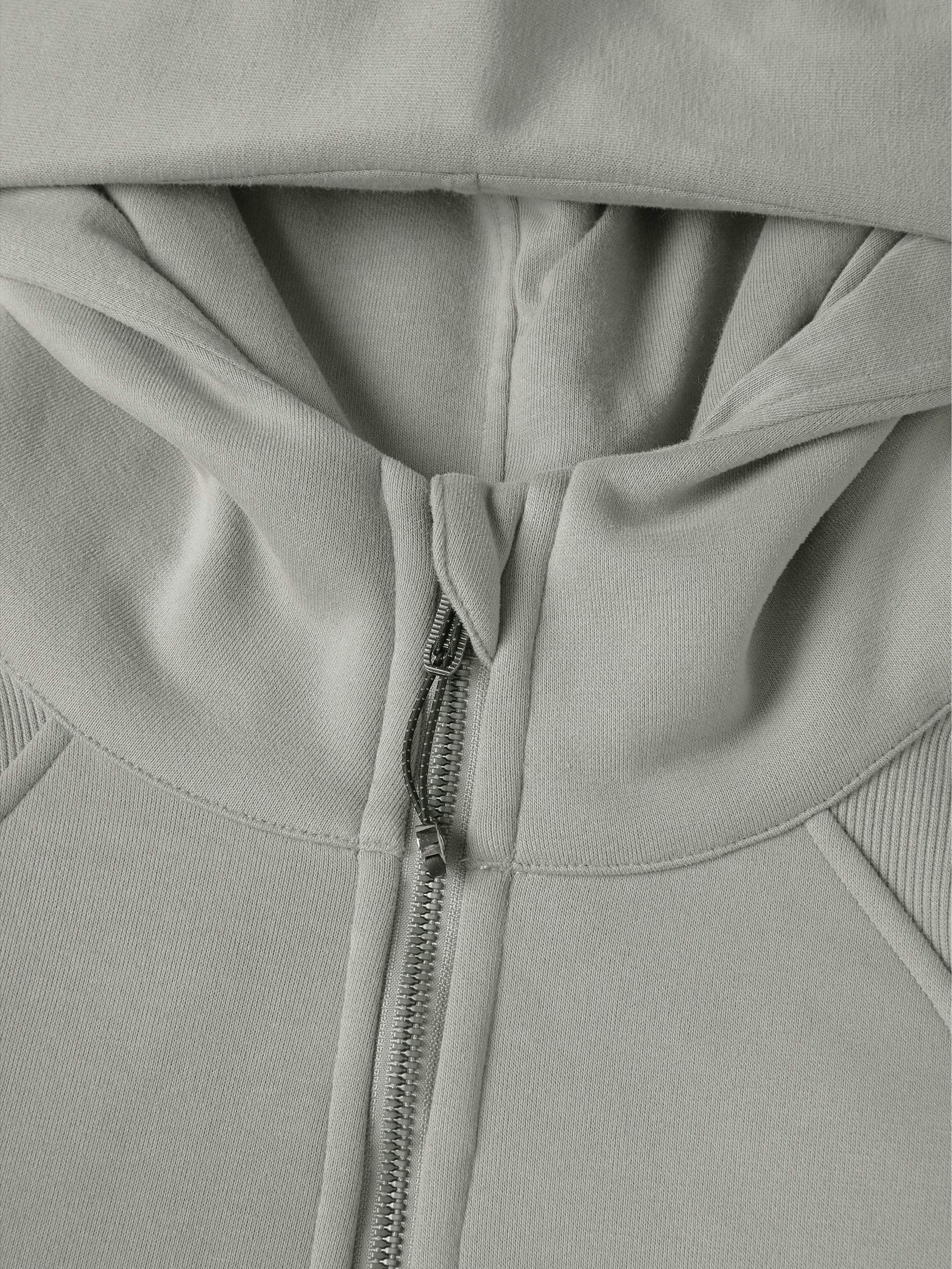 EVERYDAY Cropped Zip-Through Hoodie