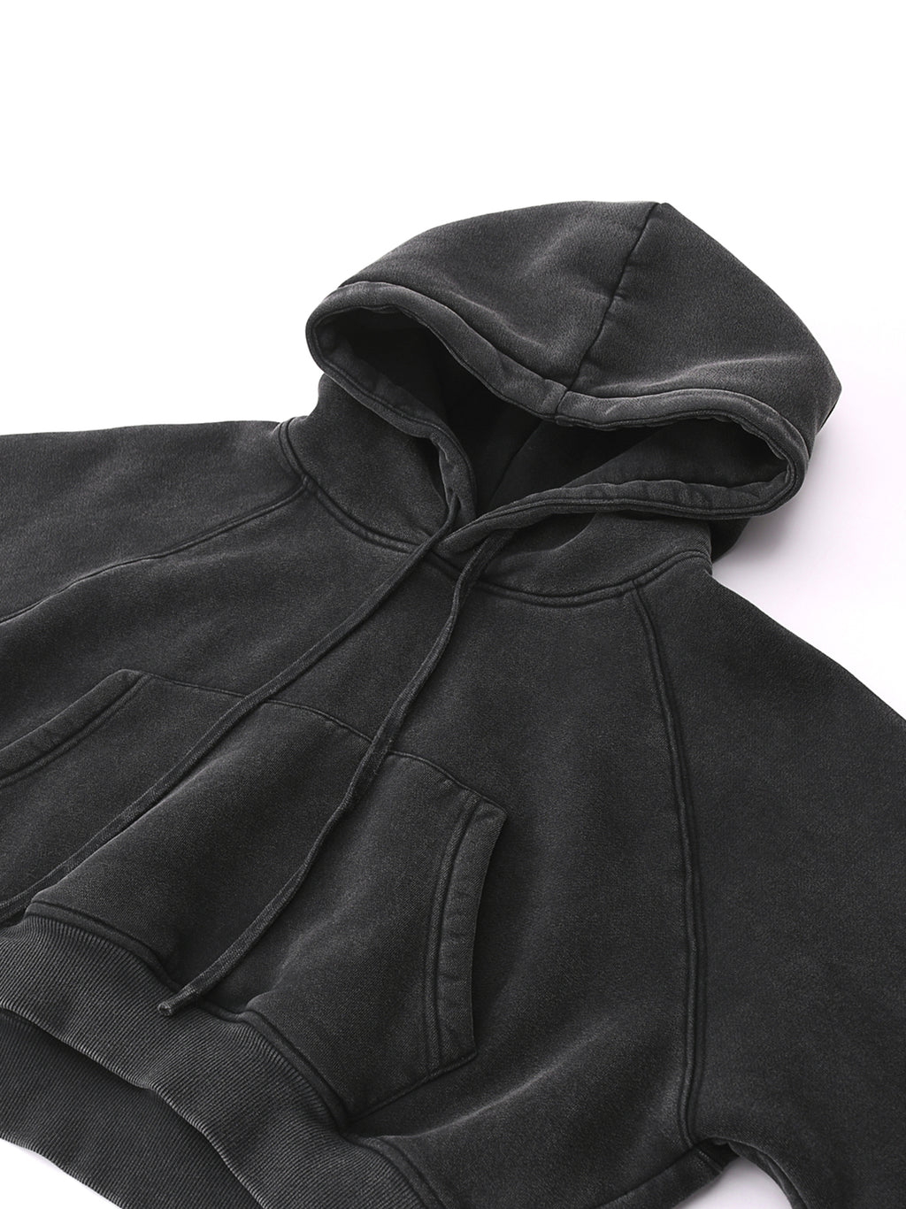EVERYDAY Snow Washed Cropped Hoodie