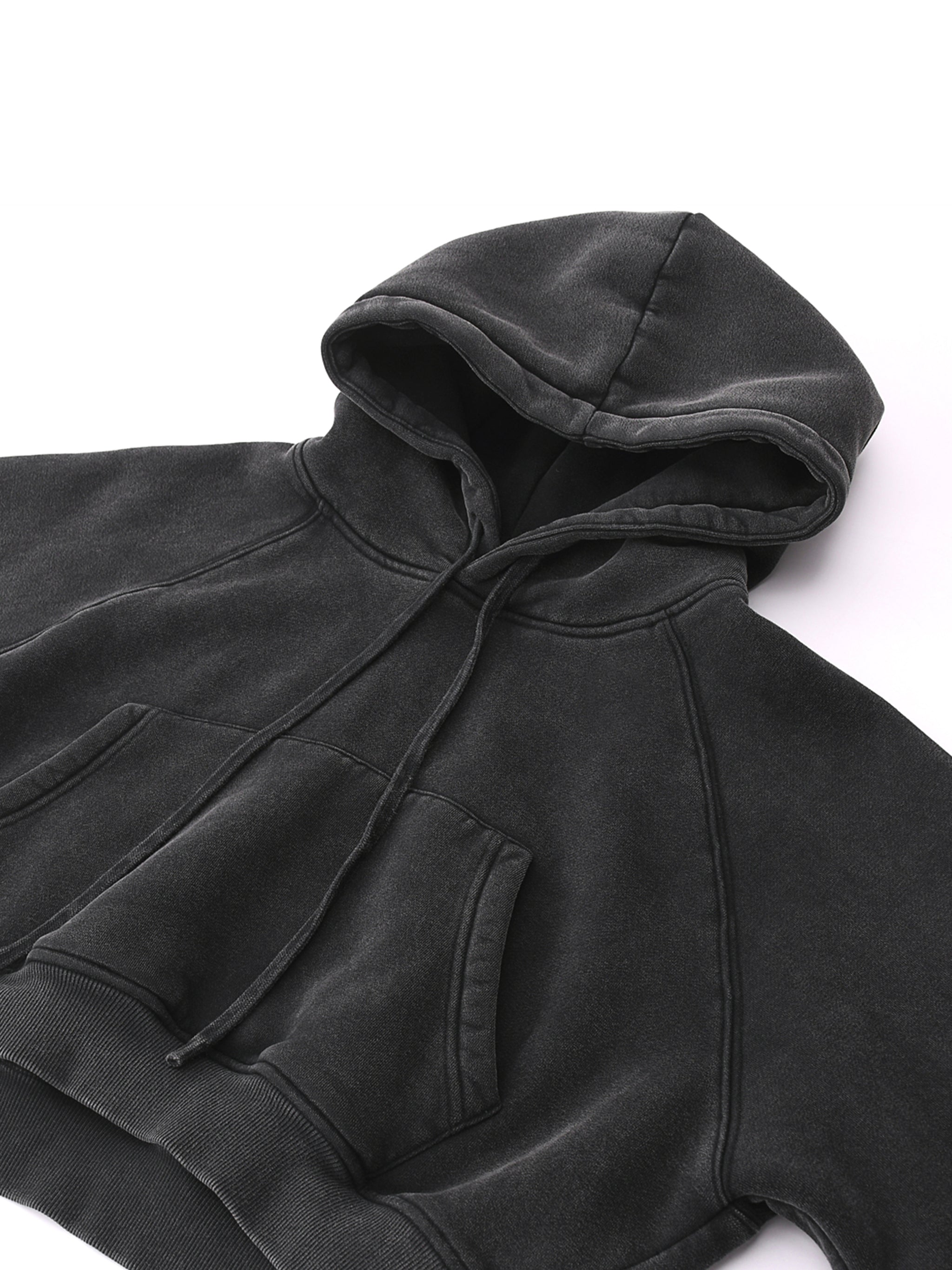 EVERYDAY Snow Washed Cropped Hoodie
