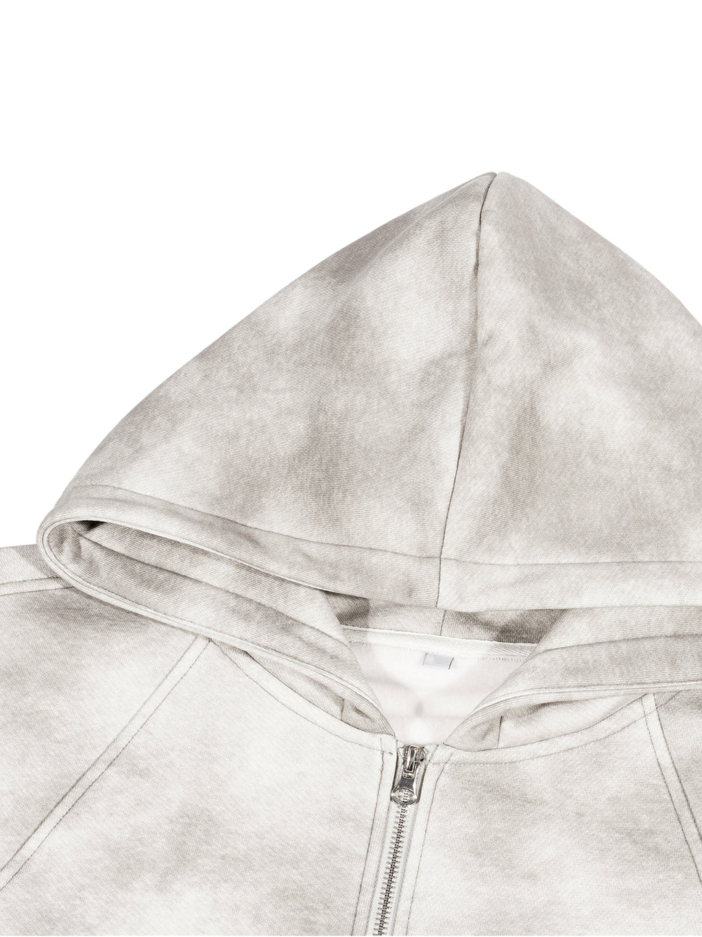EVERYDAY Dirty Washed Zip-Up Fleece Hoodie