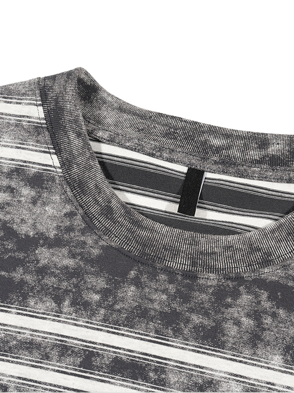 Logo Washed Stripe Boxy Tee