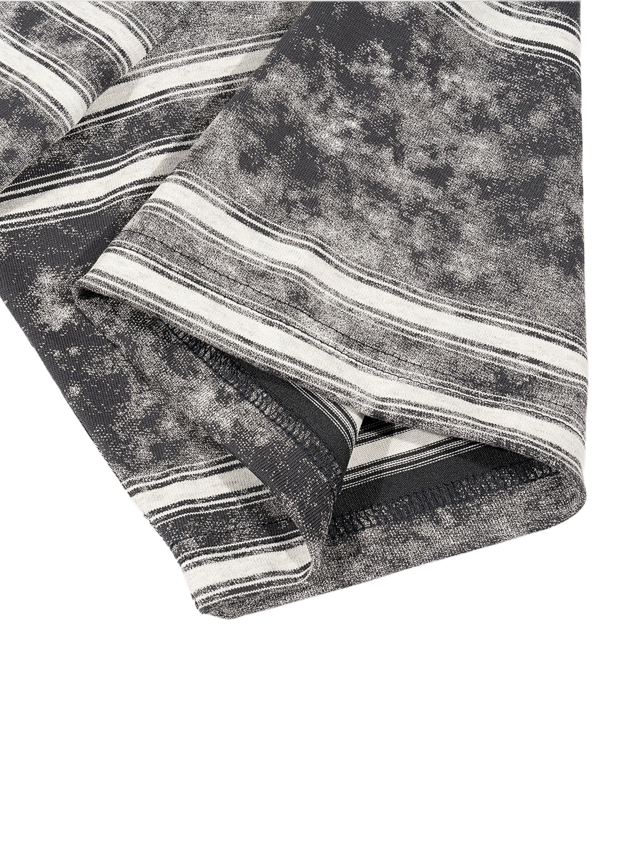 Logo Washed Stripe Boxy Tee