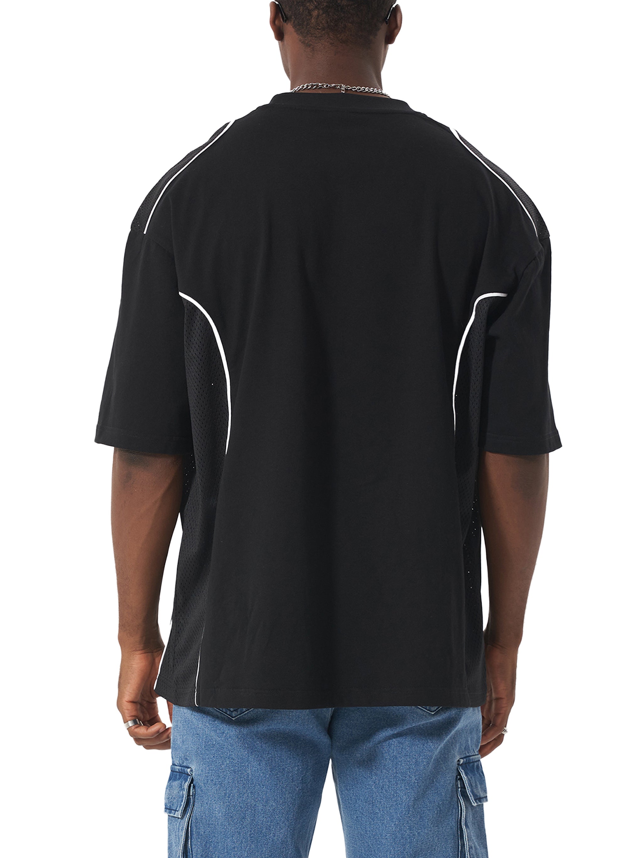 EVERYDAY Contrast Piped Panel T-Shirt