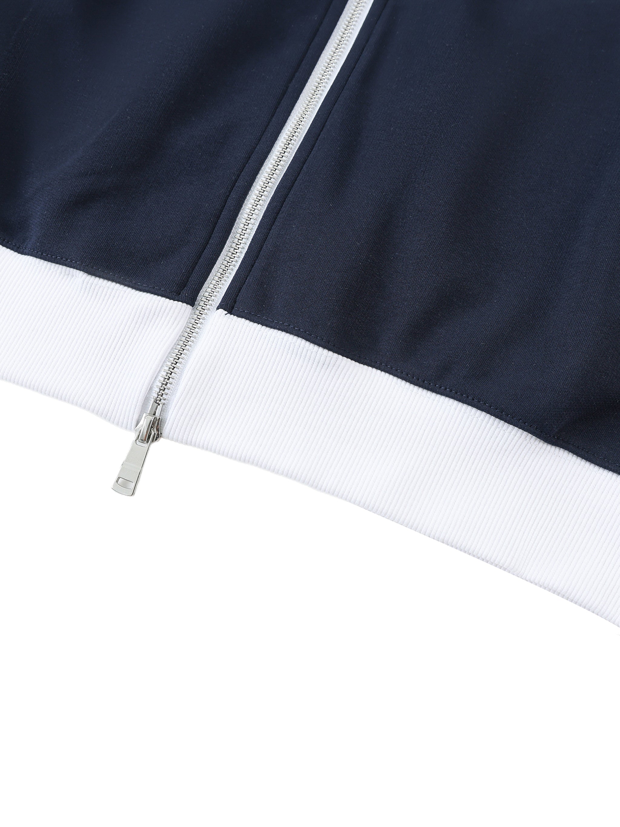 EVERYDAY Contrast Trim Stand Collar Jacket