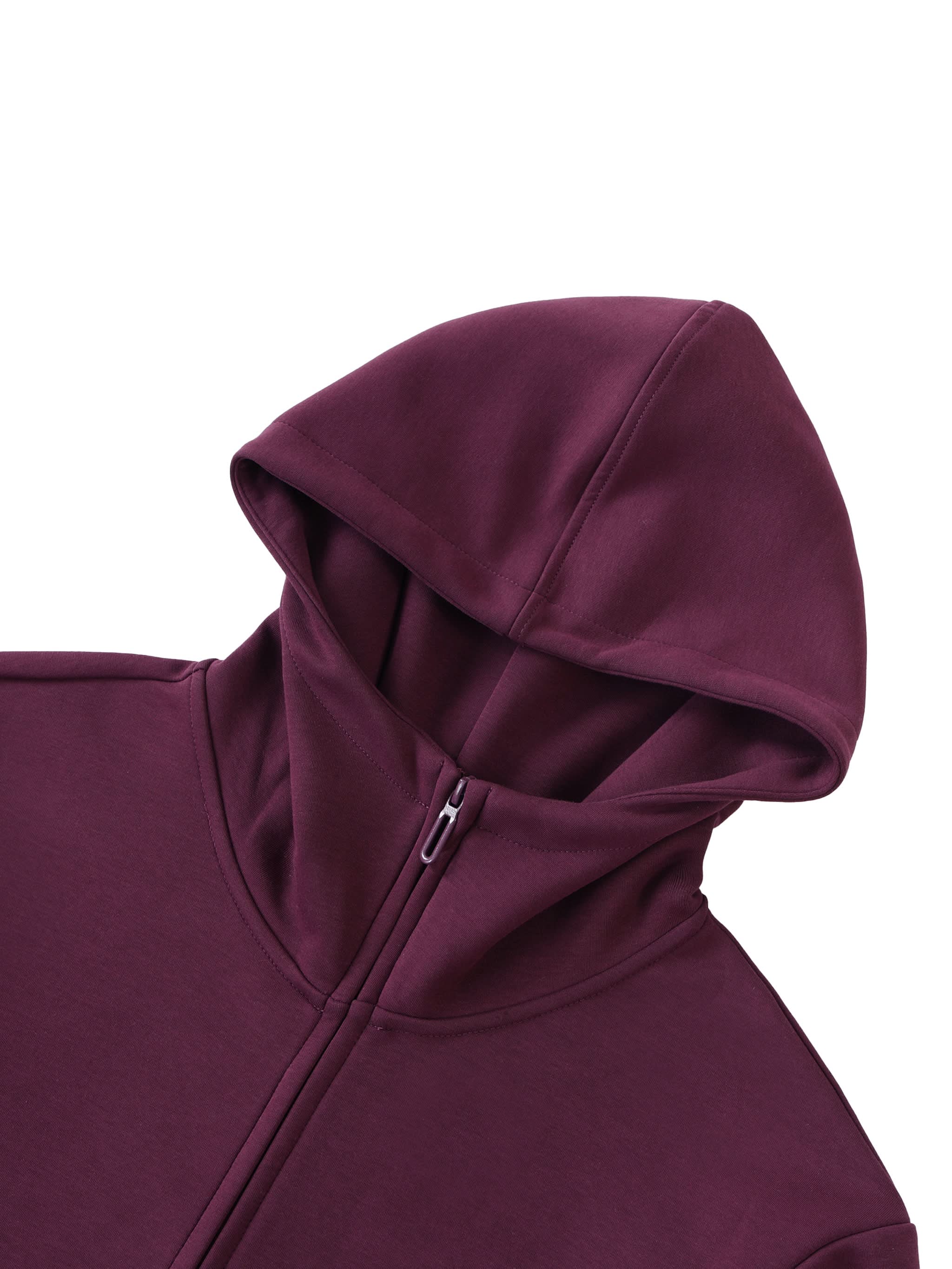 EVERYDAY Essential Heavyweight High Neck  Zip-Up Hoodie