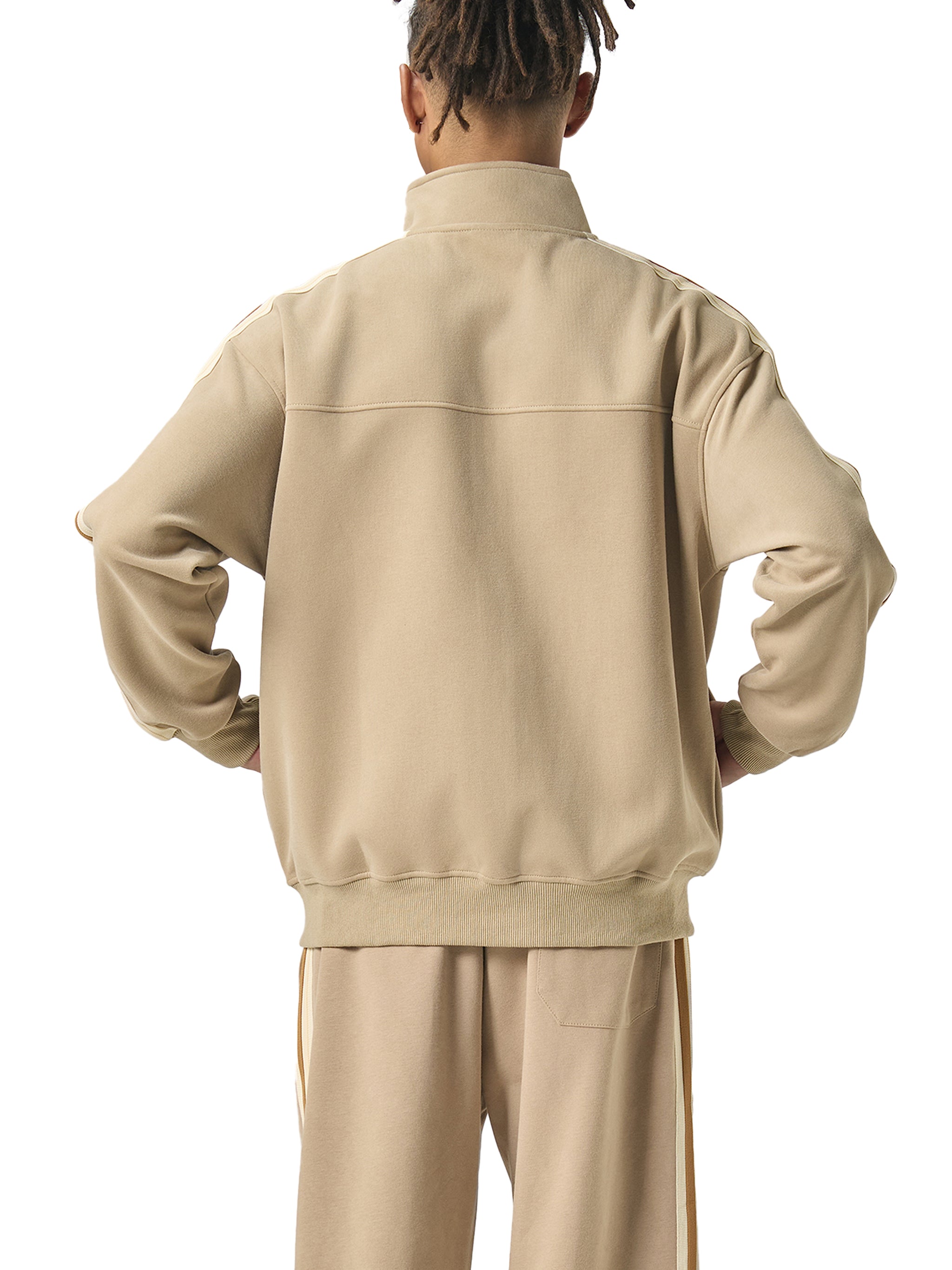EVERYDAY Contrast Side-Stripe Stand Collar Jacket