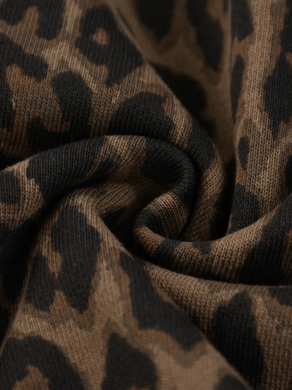 Logo Leopard Drawstring Shorts