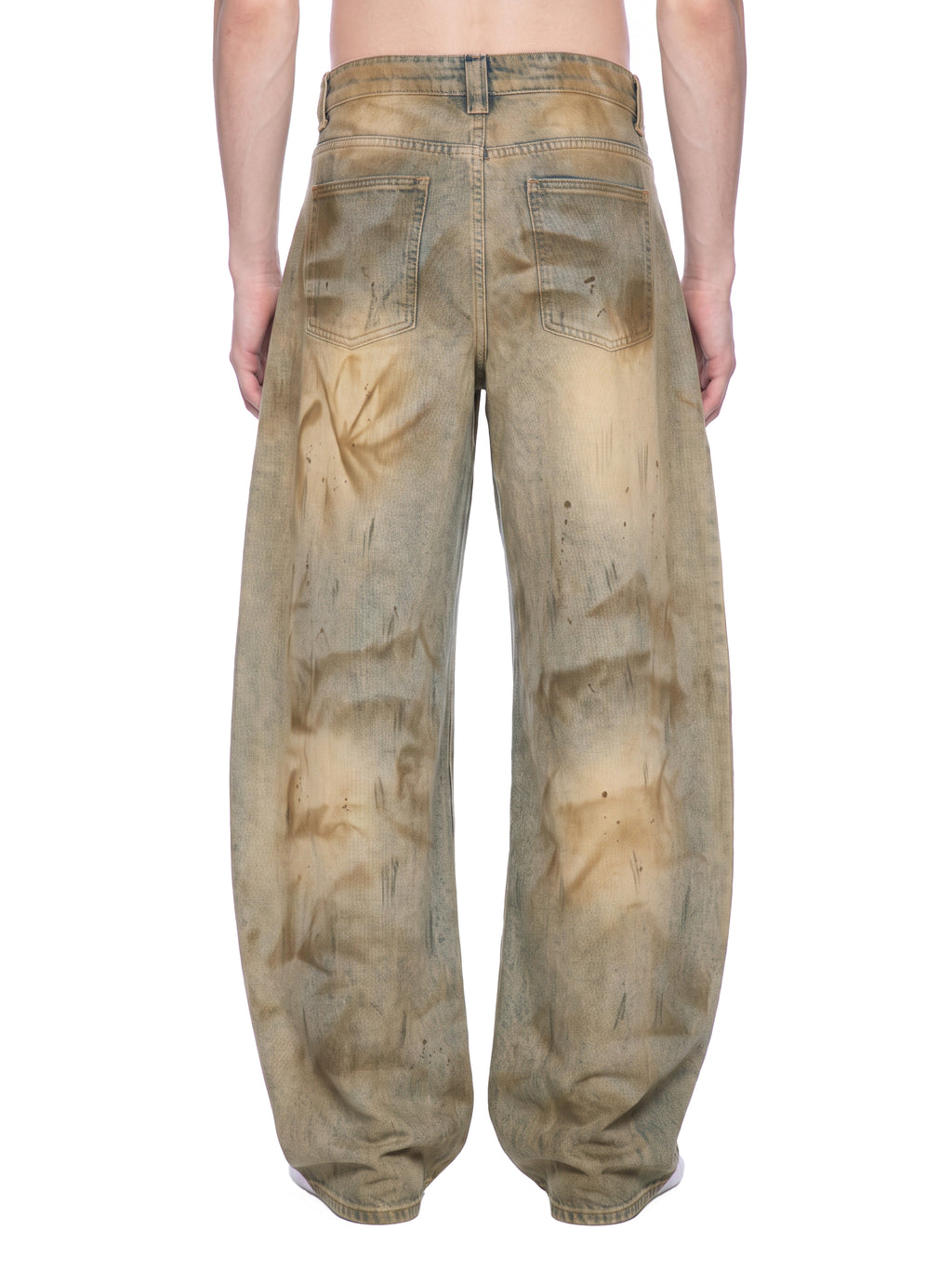 Rose Vintage Dirty Wash Barrel Leg Jeans