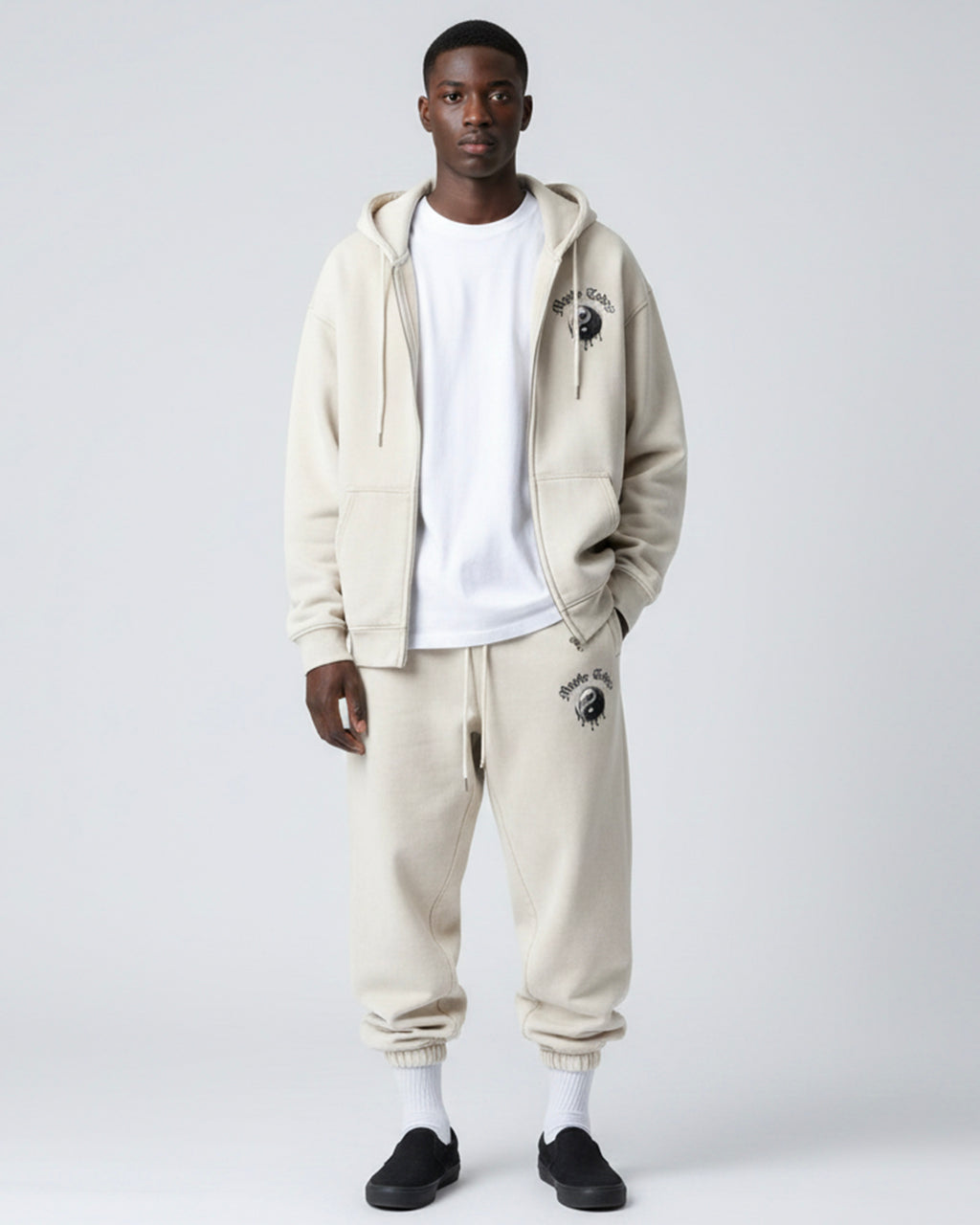 Yin Yang Fleeced Sweatpants