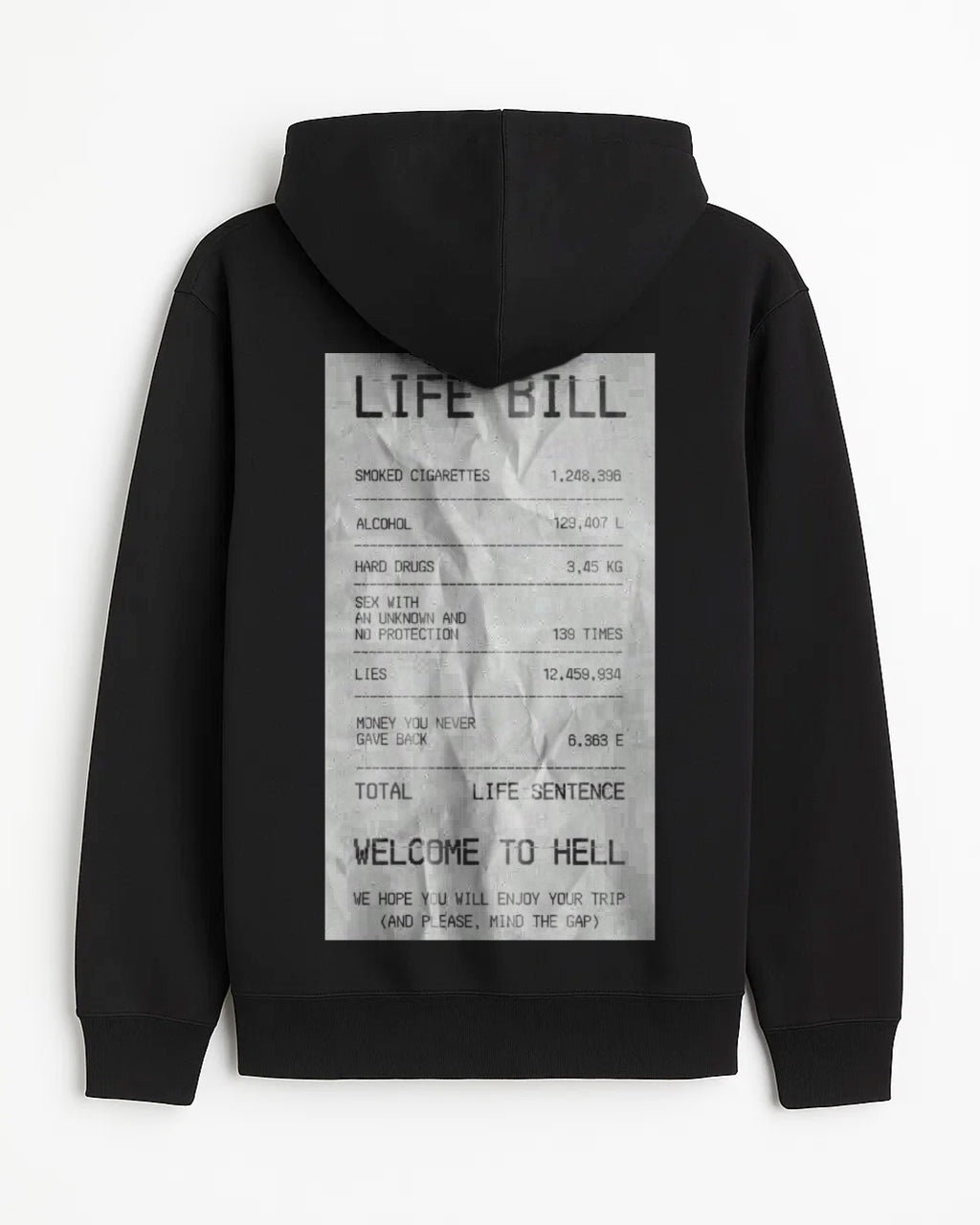 Life Bill Enzyme Washed Hoodie