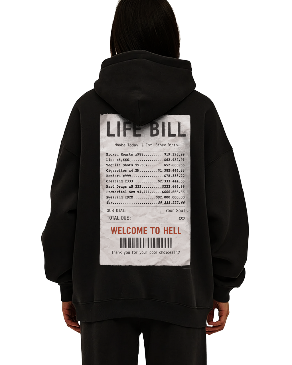 Life Bill Oversize Hoodie