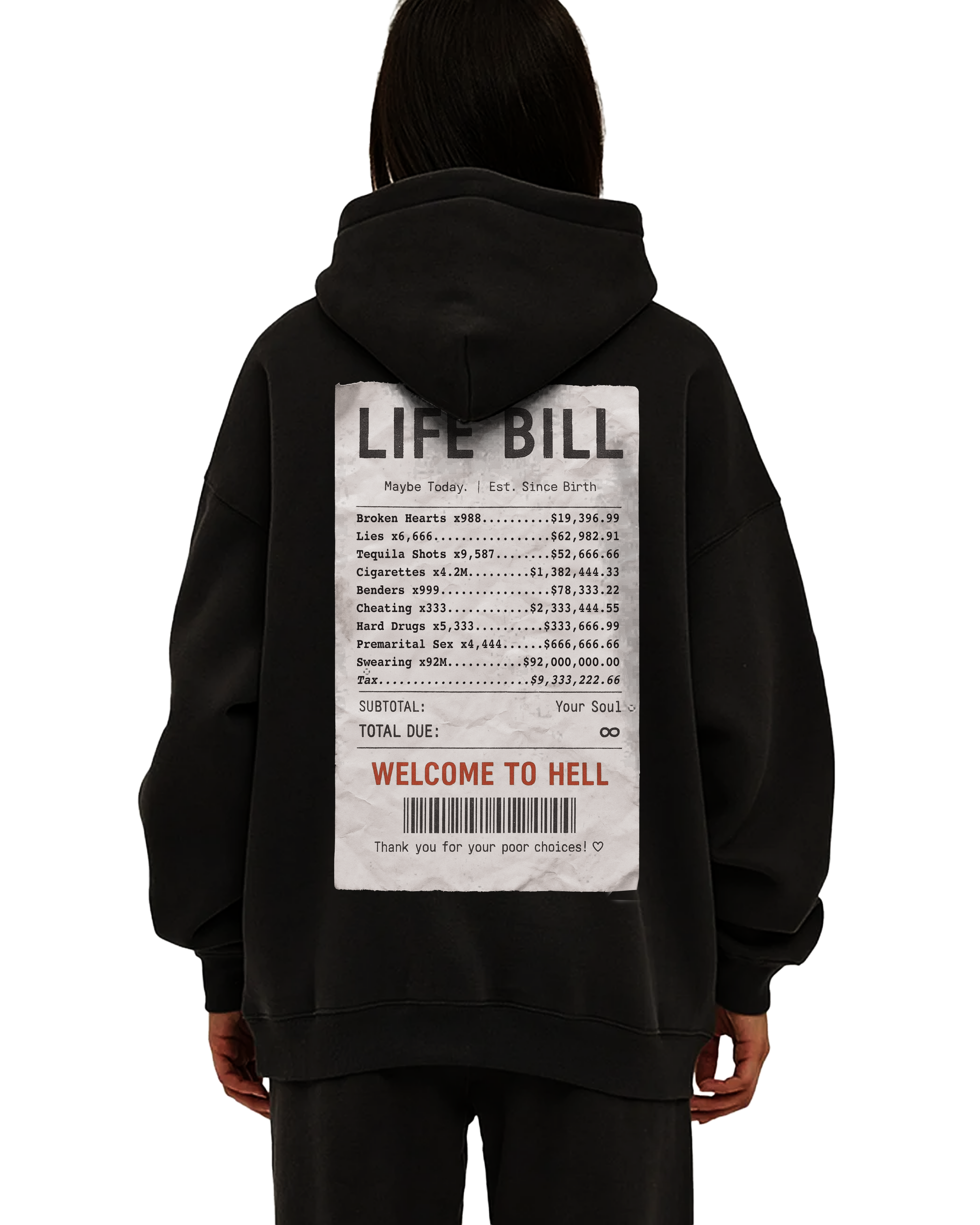 Life Bill Oversize Hoodie