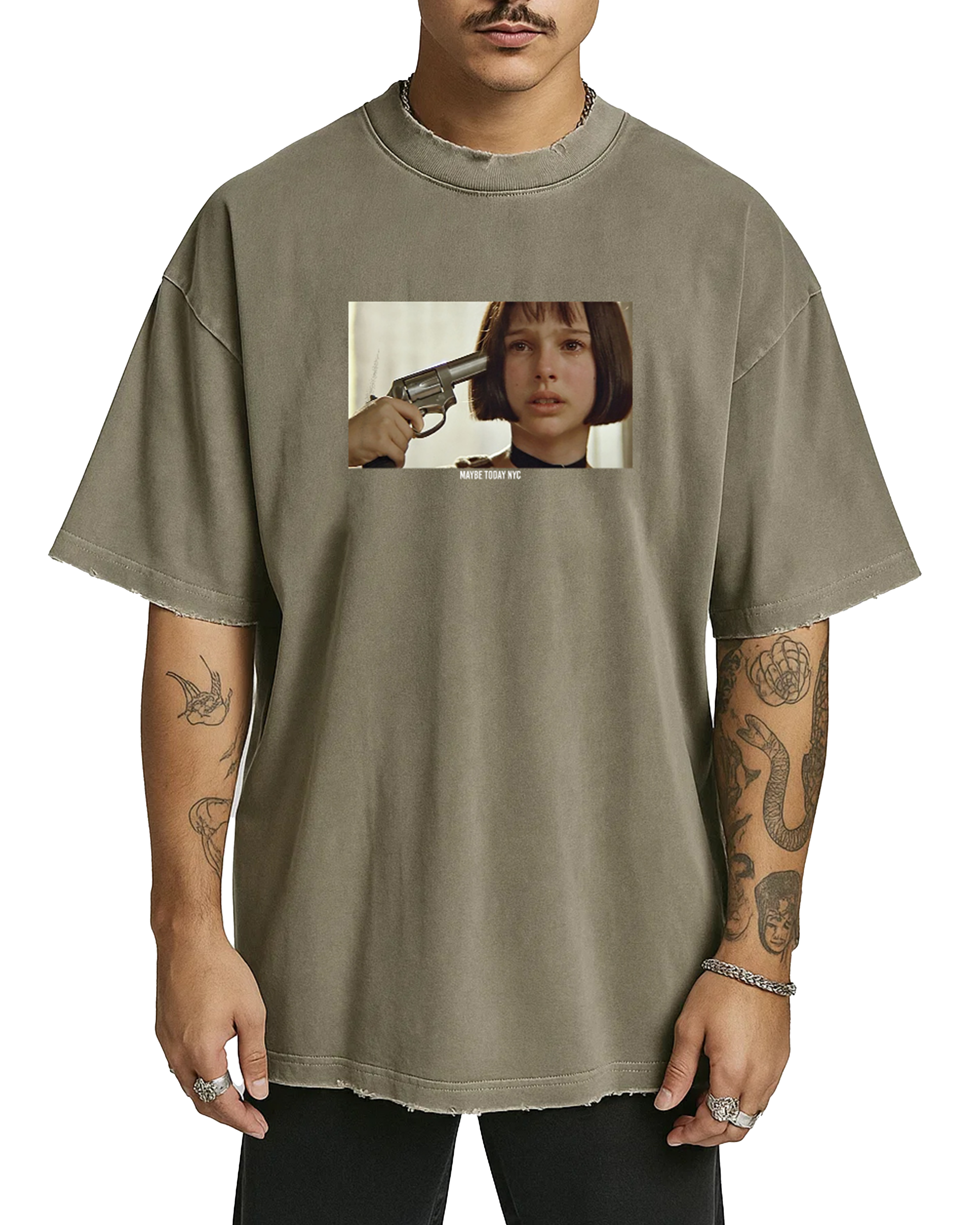 Mathilda Vintage Washed Frayed Tee