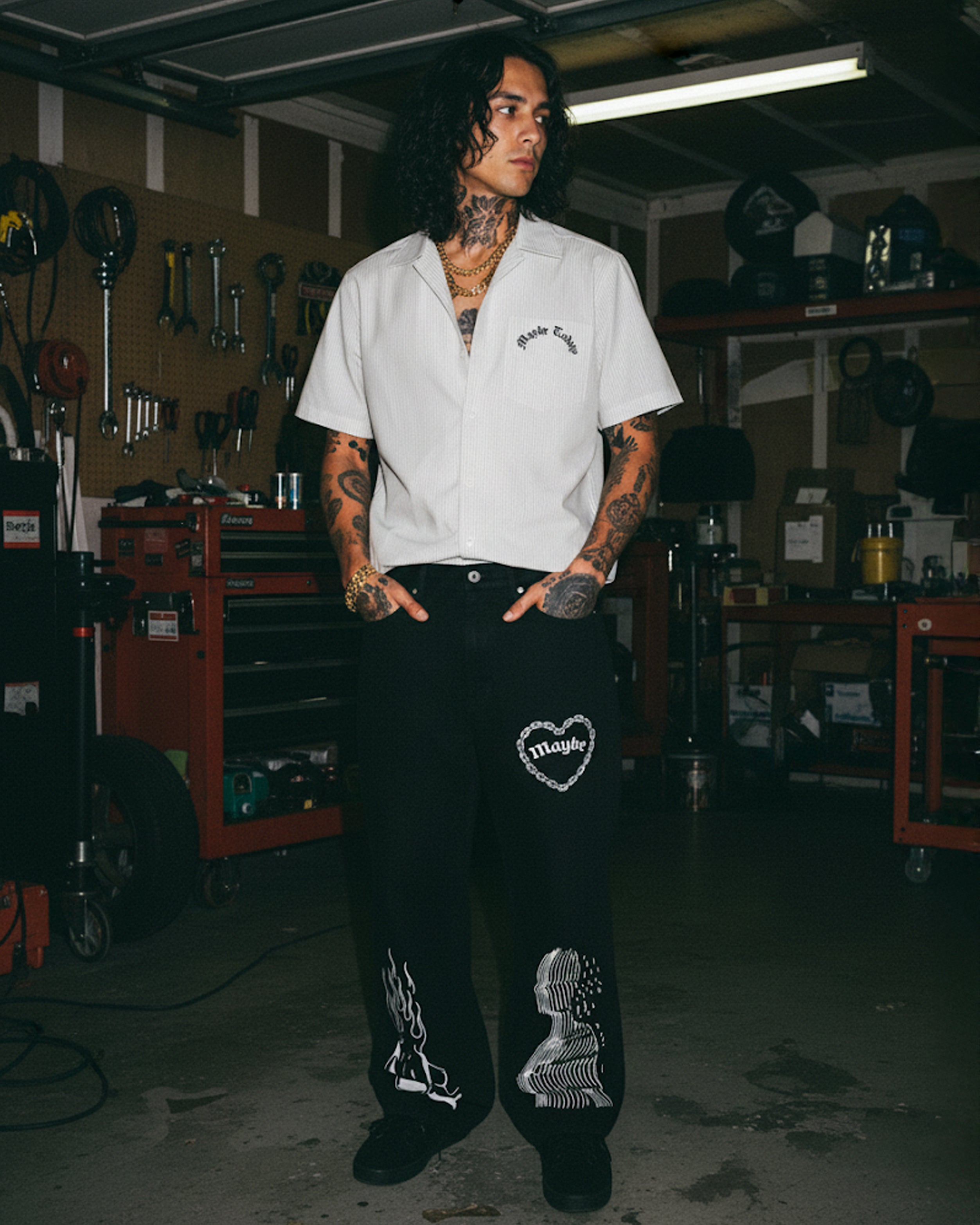 Curses Heavyweight Cotton Straight-Leg Pants