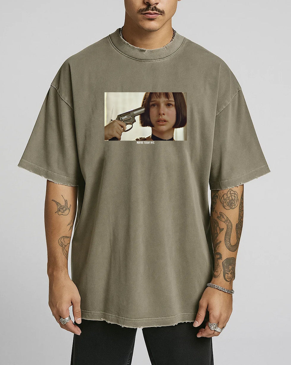 Mathilda Washed Hand-Frayed Tee – Maybe Today NYC