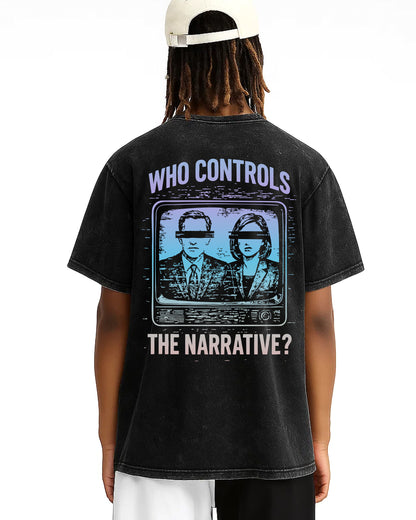 Control Acid Wash Oversize Tee