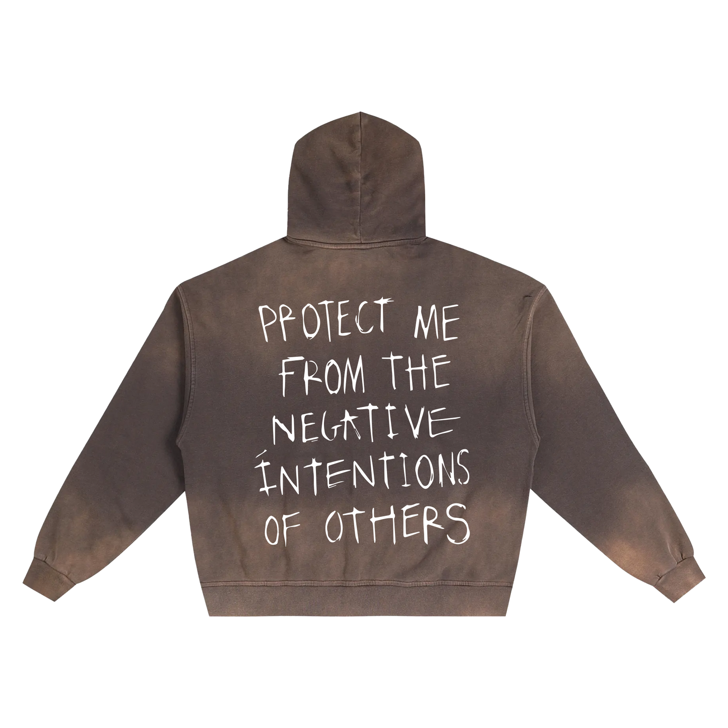 Protect Me Hand-Frayed Zip Hoodie