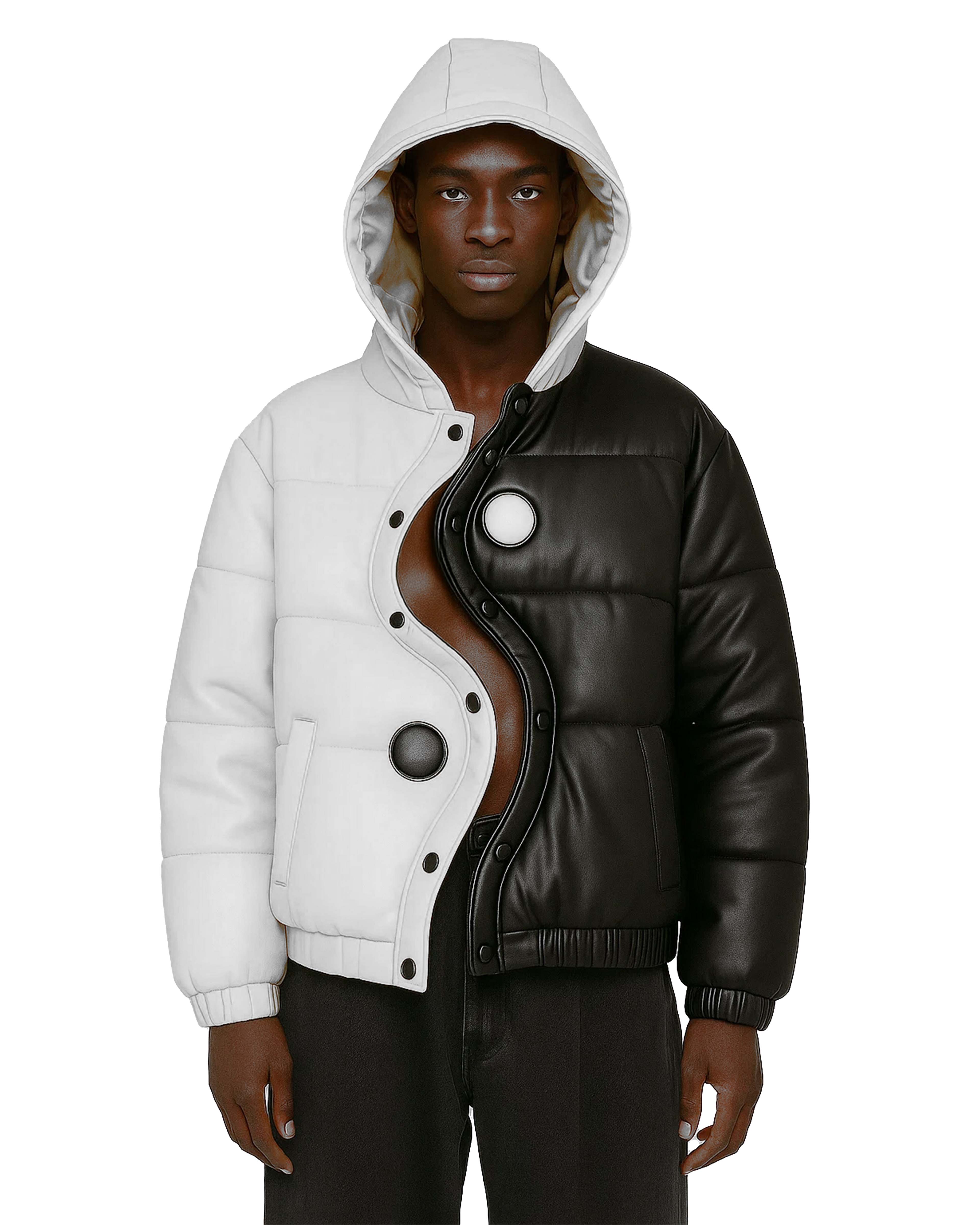 Yin Yang Down Puffer Jacket