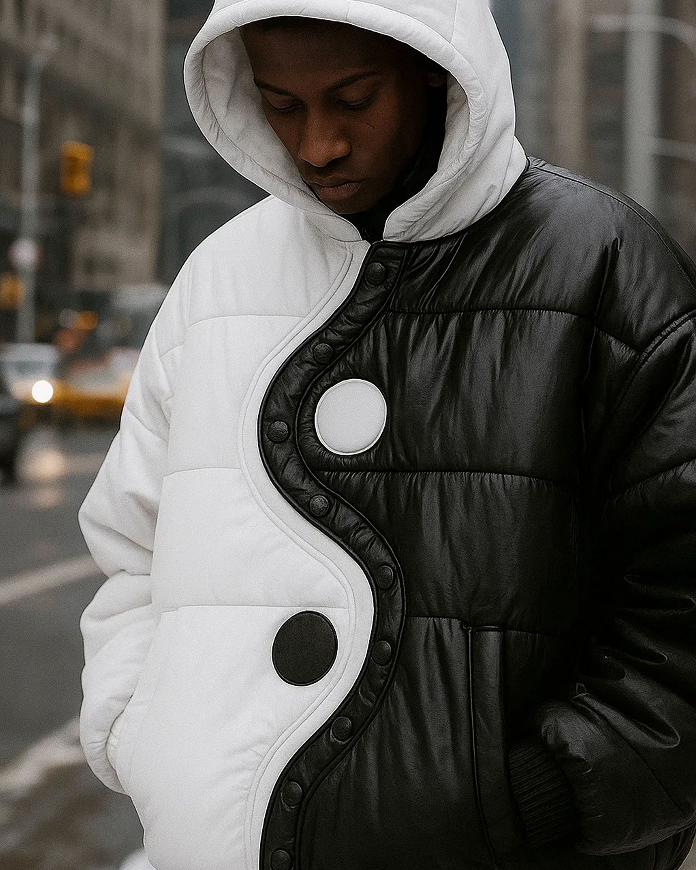 Yin Yang Down Puffer Jacket