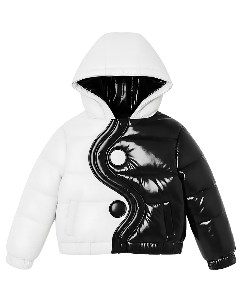 Yin Yang Down Puffer Jacket
