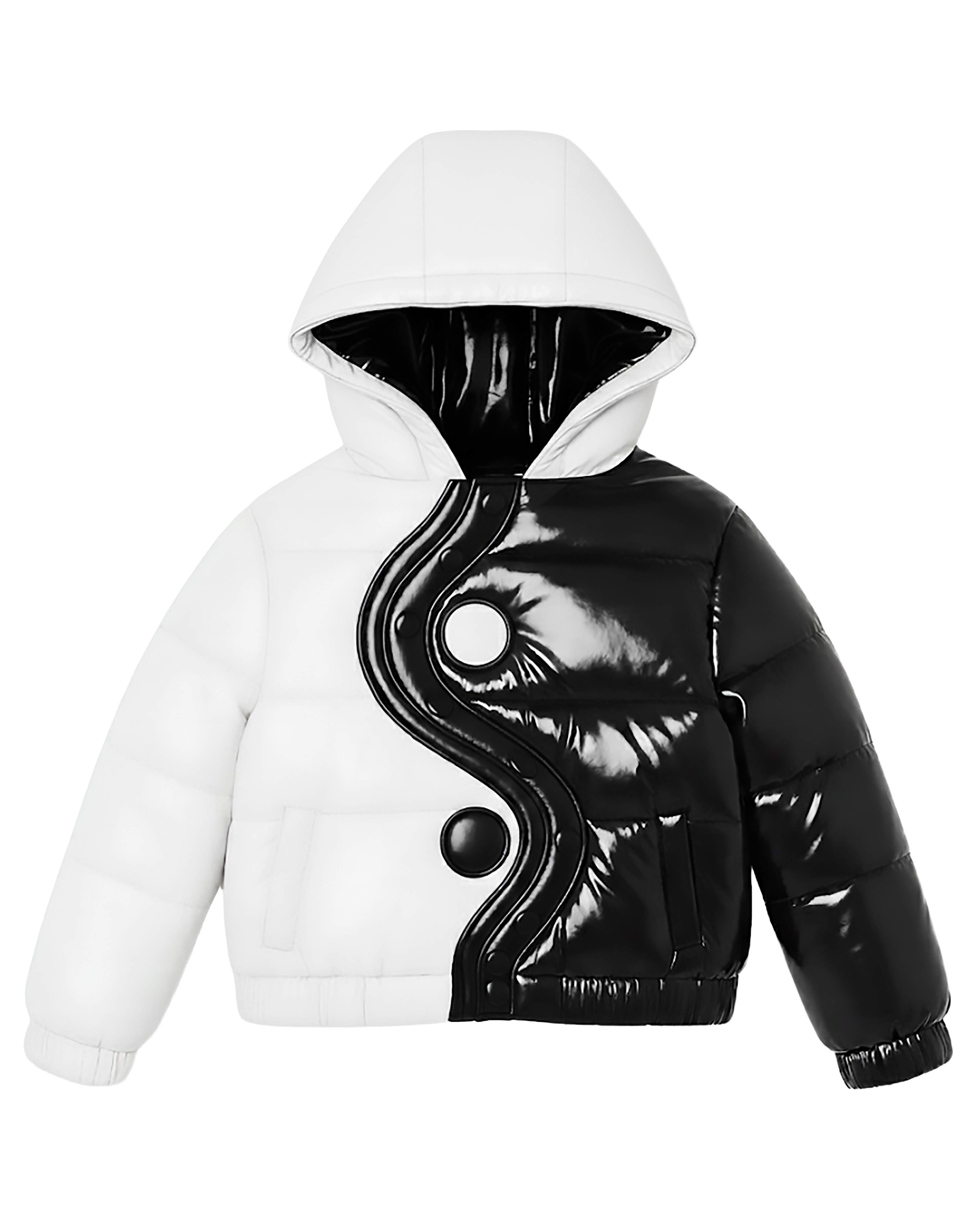 Yin Yang Down Puffer Jacket