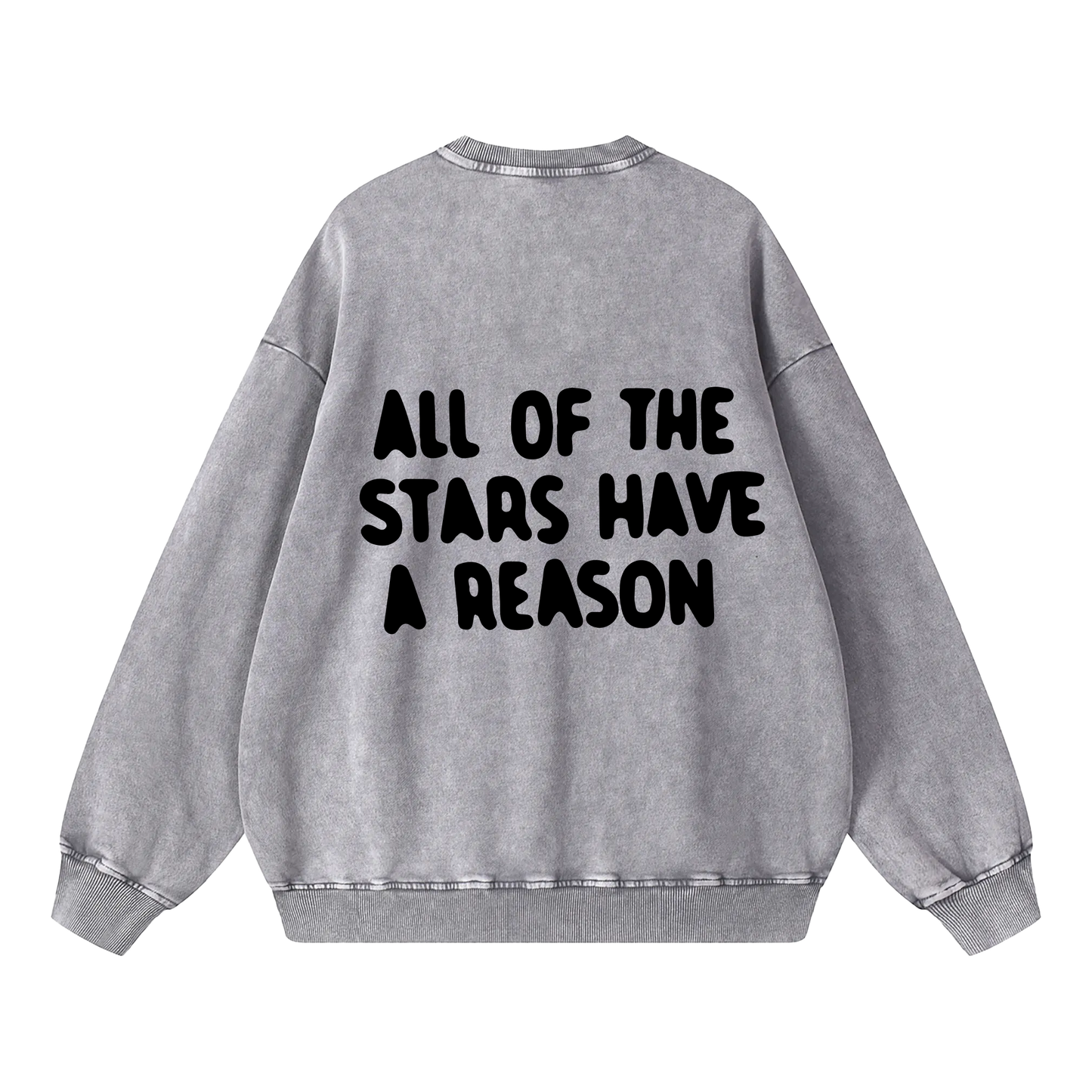 All of the Stars Acid Wash Oversize Sweatshirt