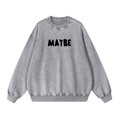 All of the Stars Acid Wash Oversize Sweatshirt