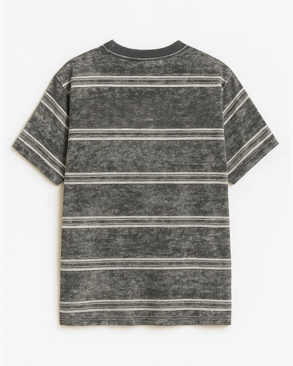 Logo Washed Stripe Boxy Tee