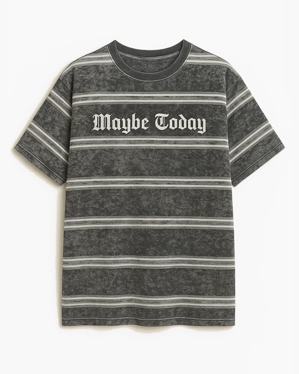 Logo Washed Stripe Boxy Tee