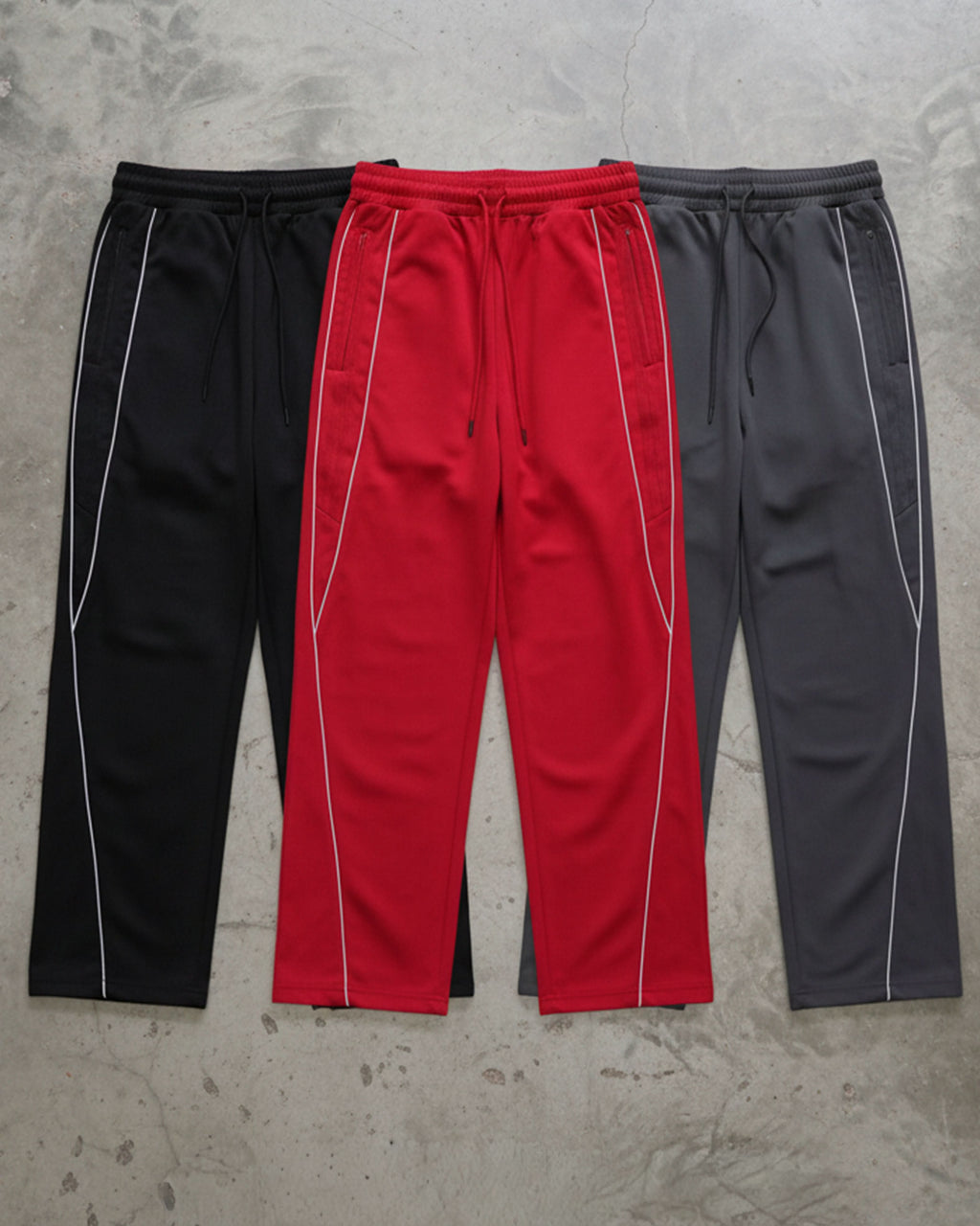 EVERYDAY Reflection Striped Straight-Leg Sweatpants