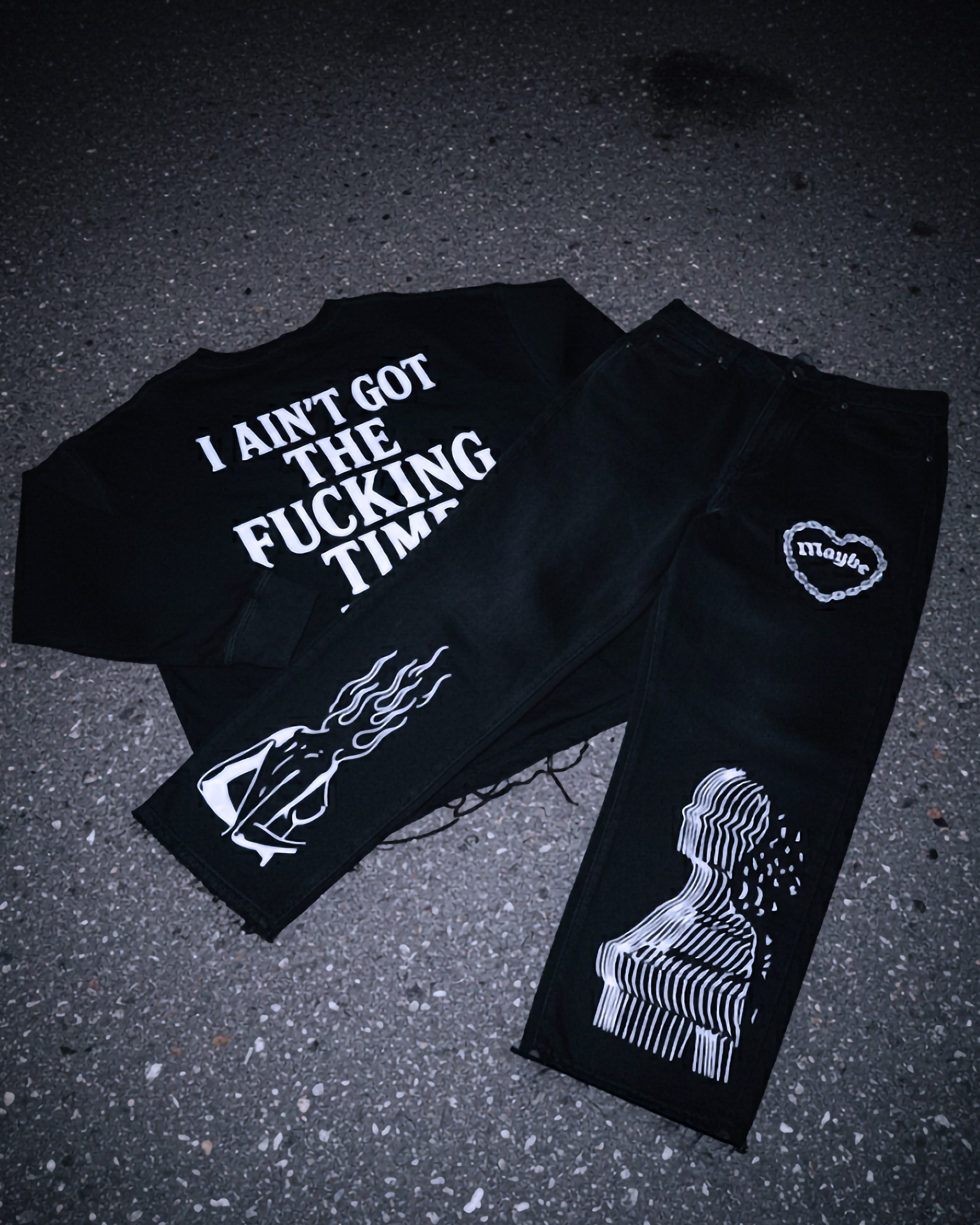 Curses Heavyweight Cotton Straight-Leg Pants